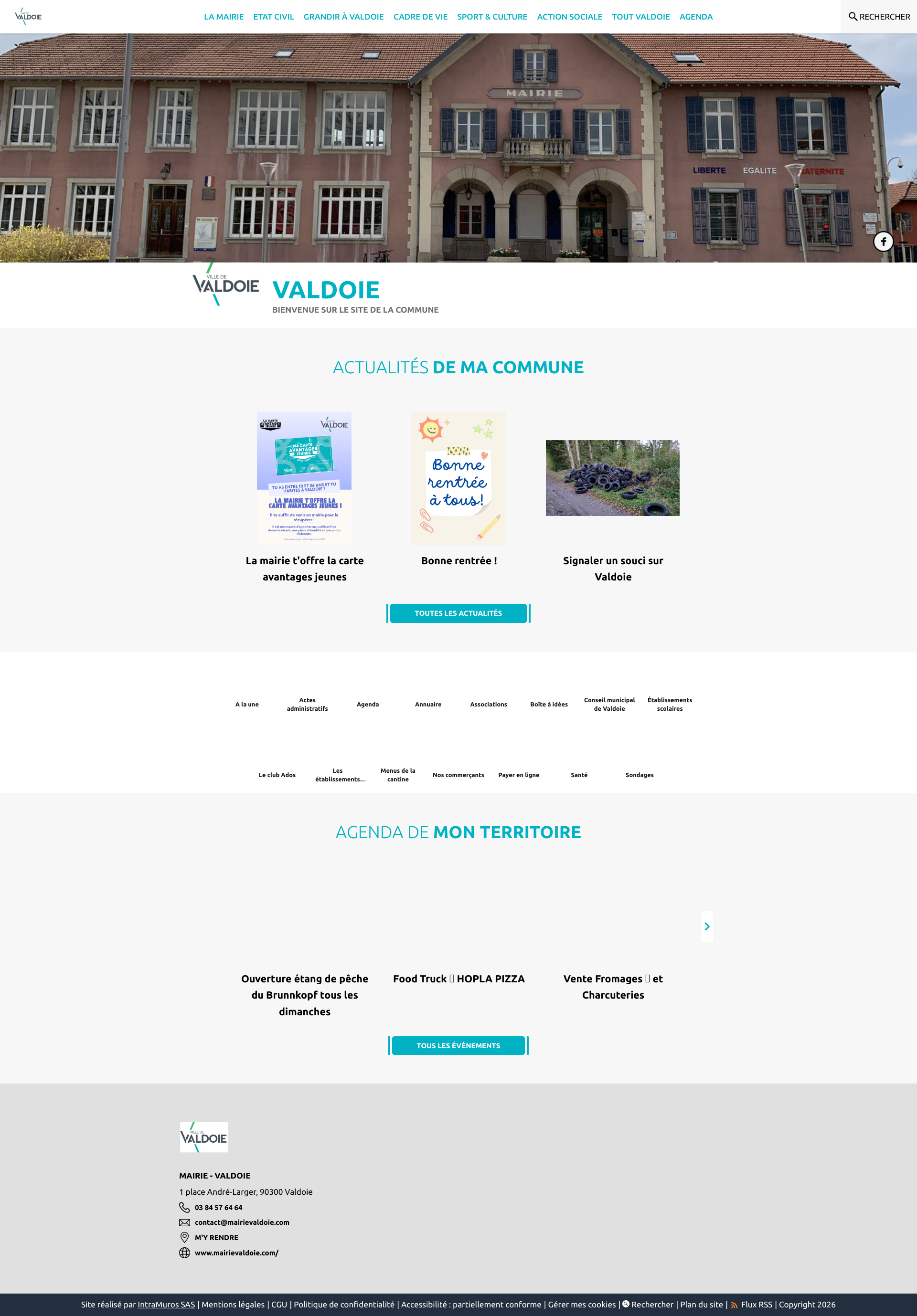 Aperçu du site