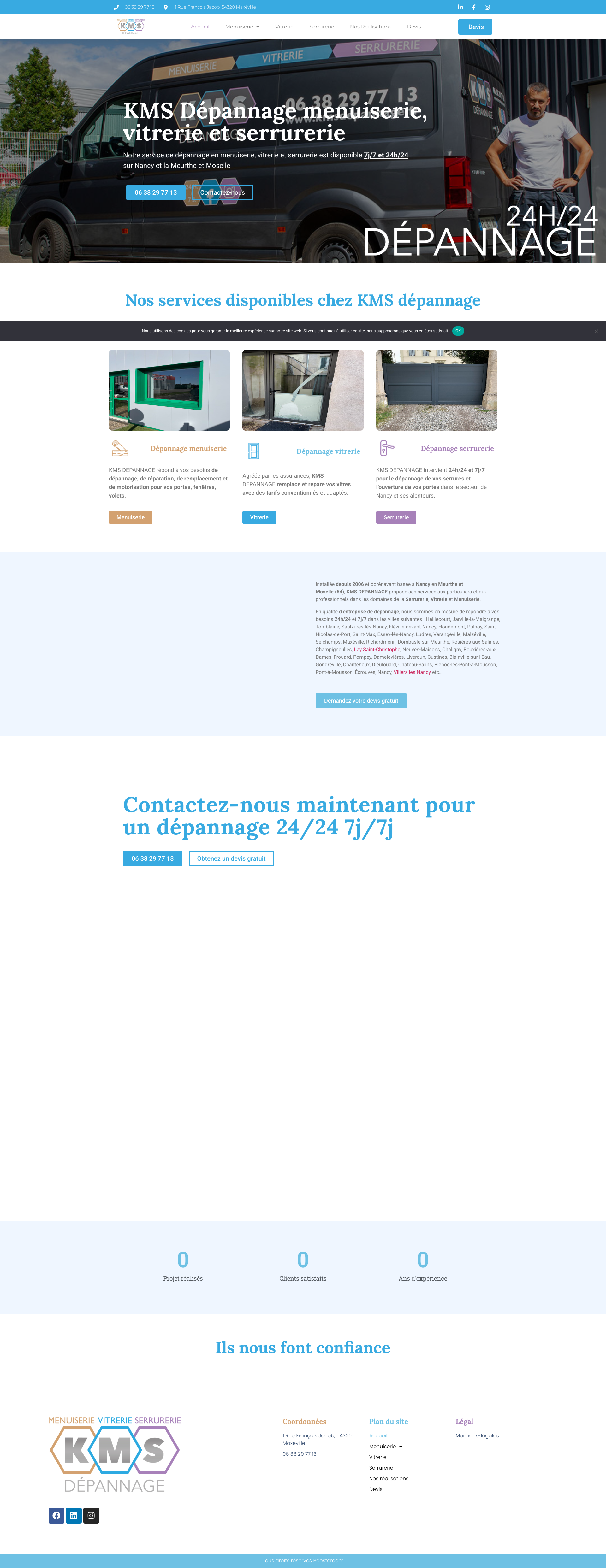 Aperçu du site