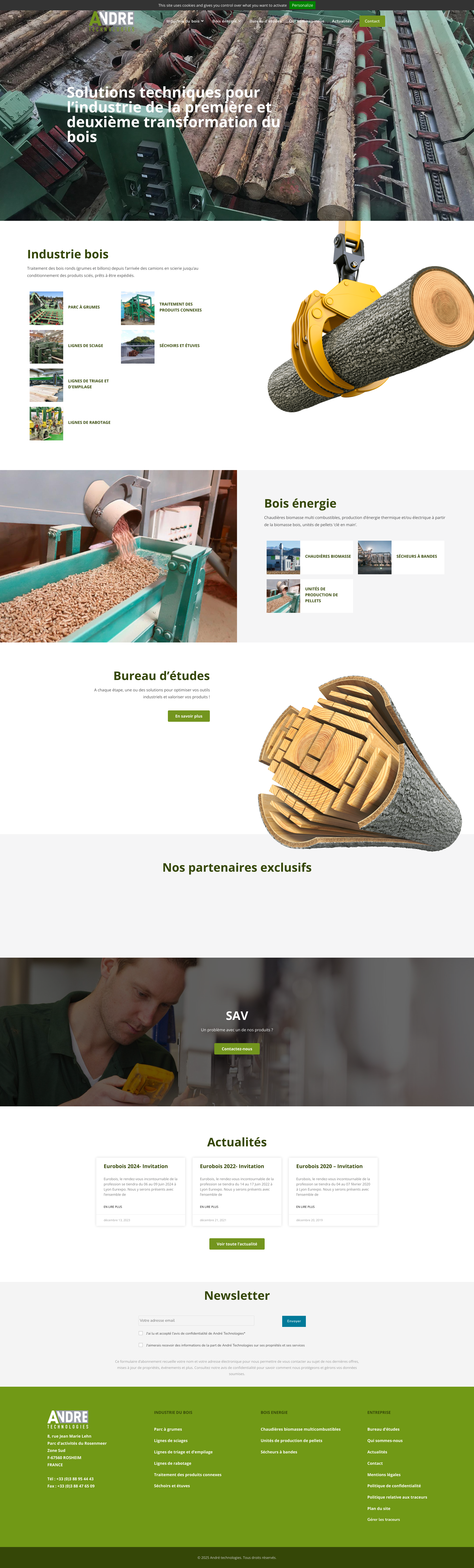 Aperçu du site
