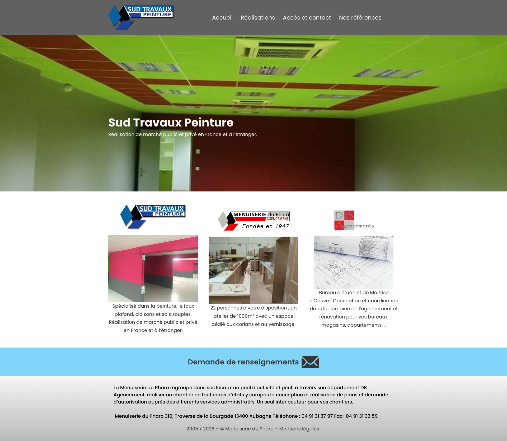Aperçu du site