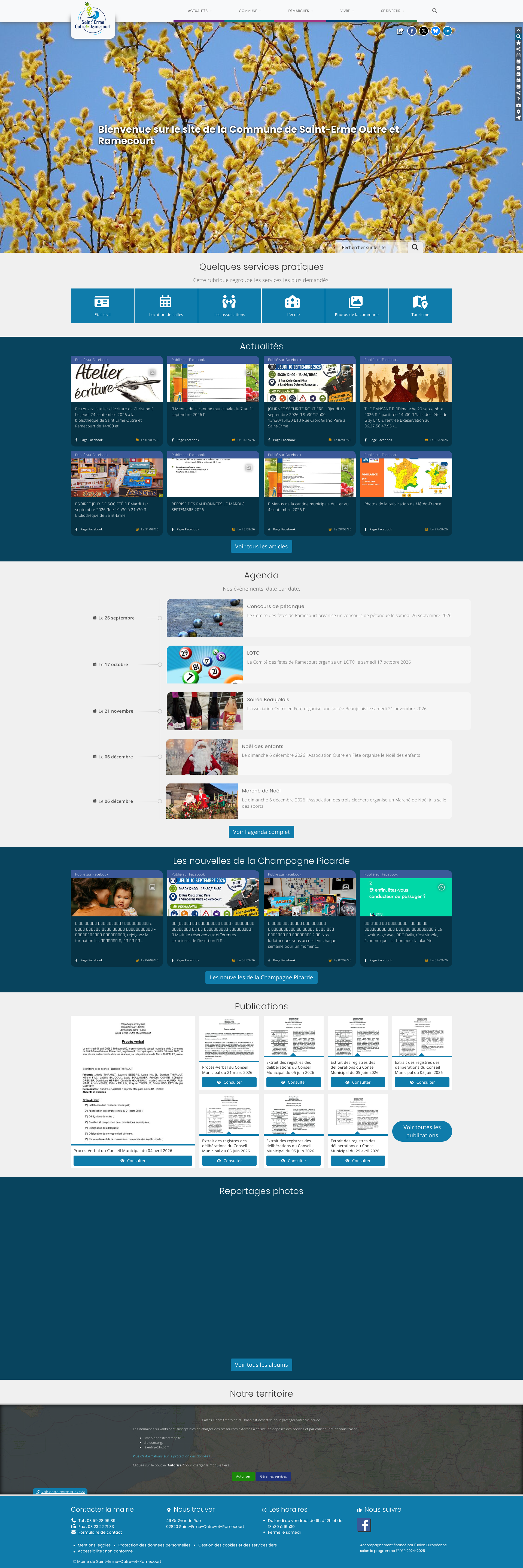 Aperçu du site