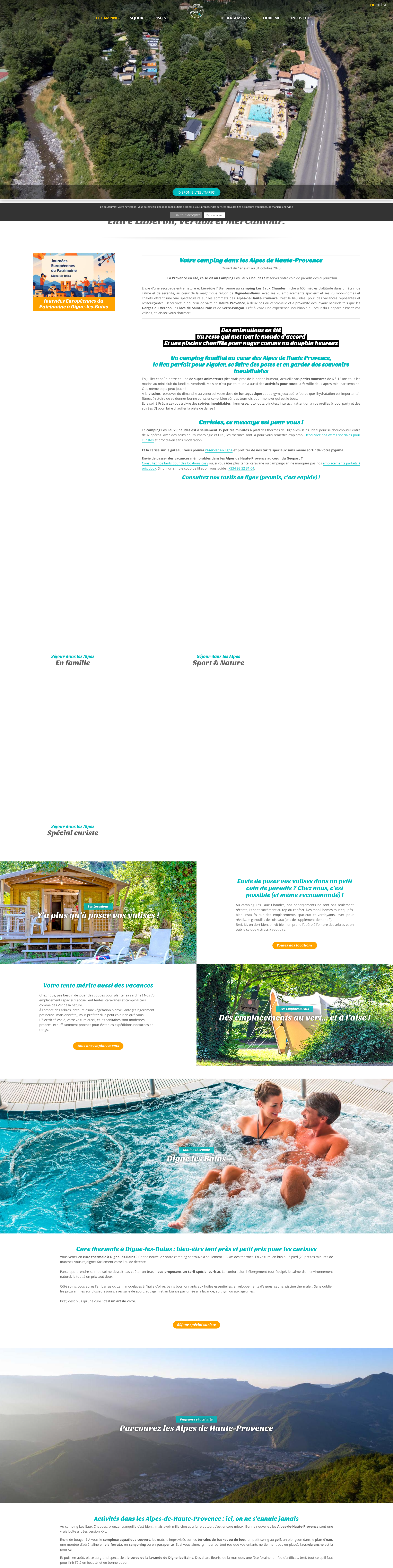 Aperçu du site