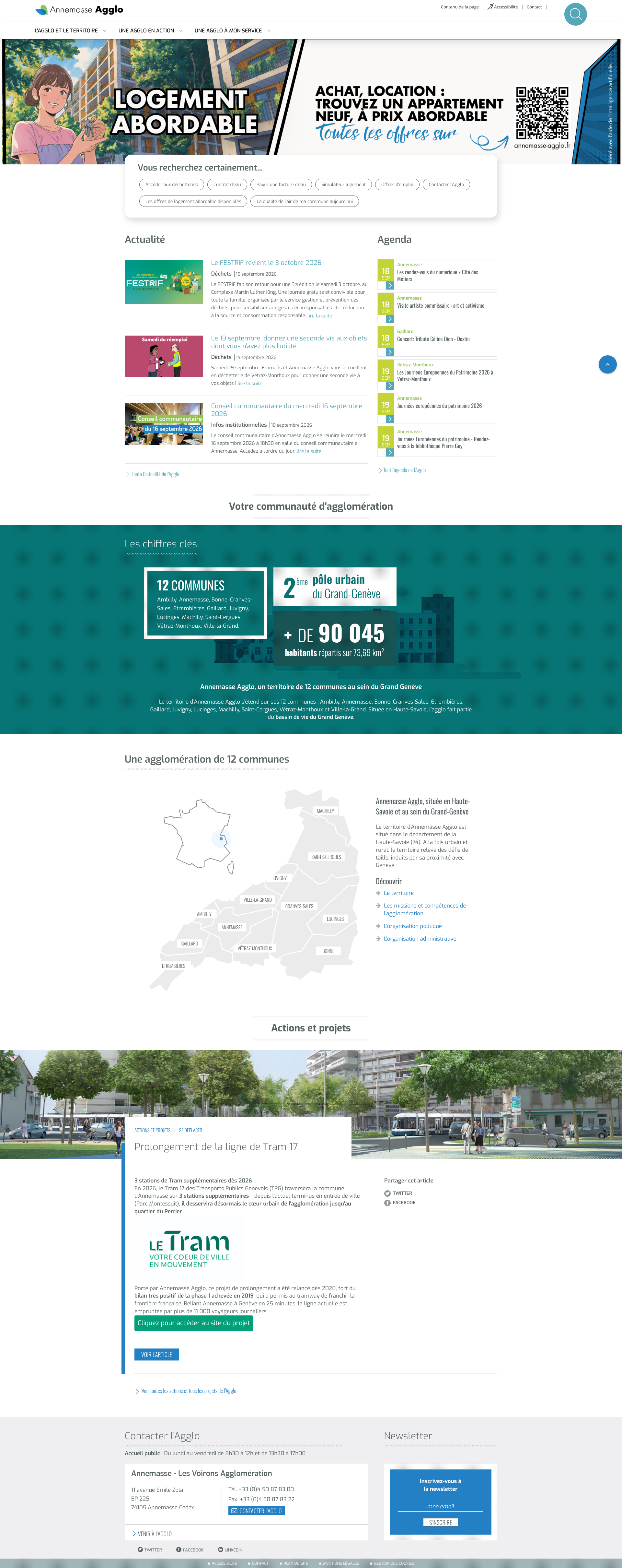Aperçu du site
