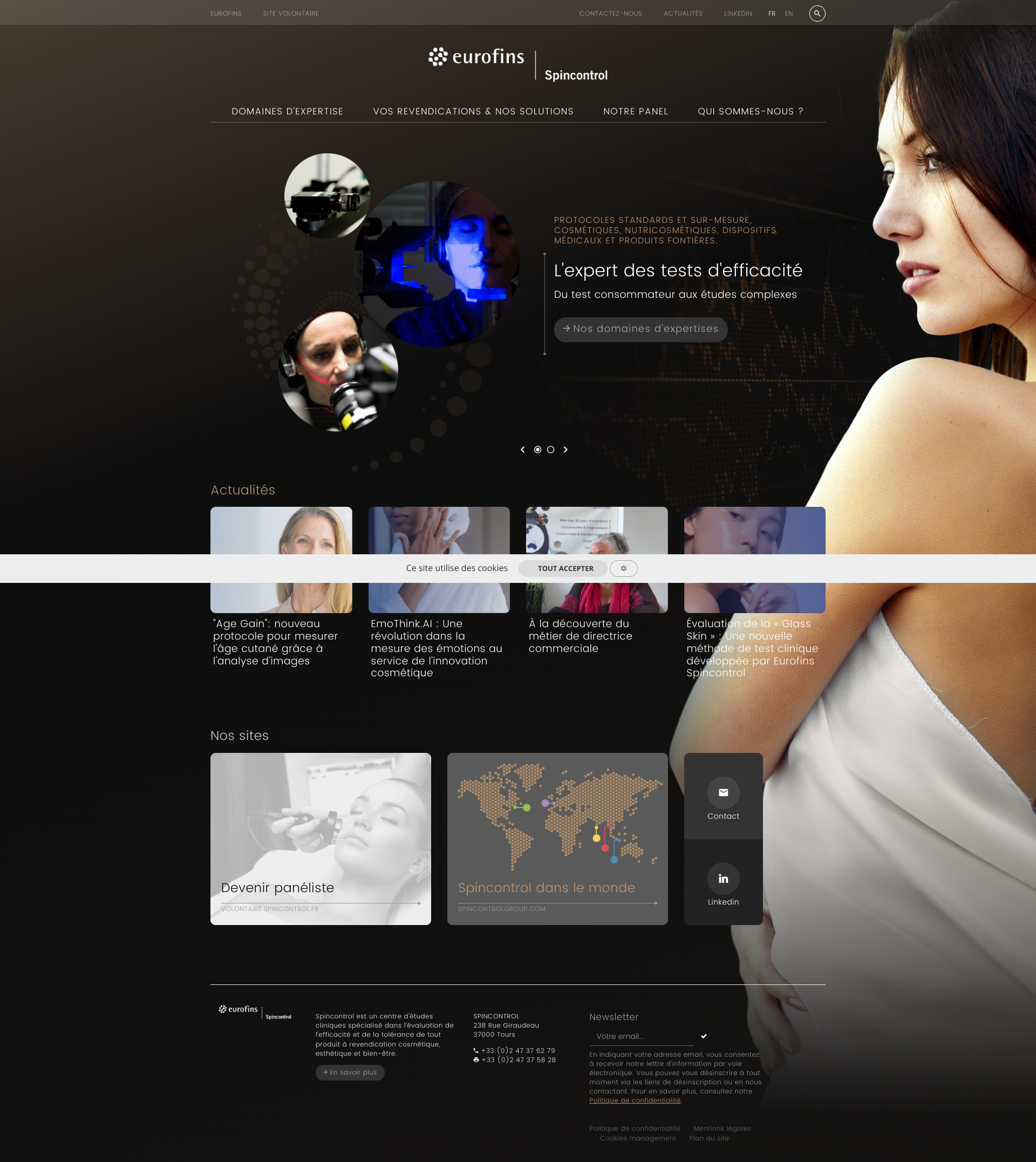 Aperçu du site