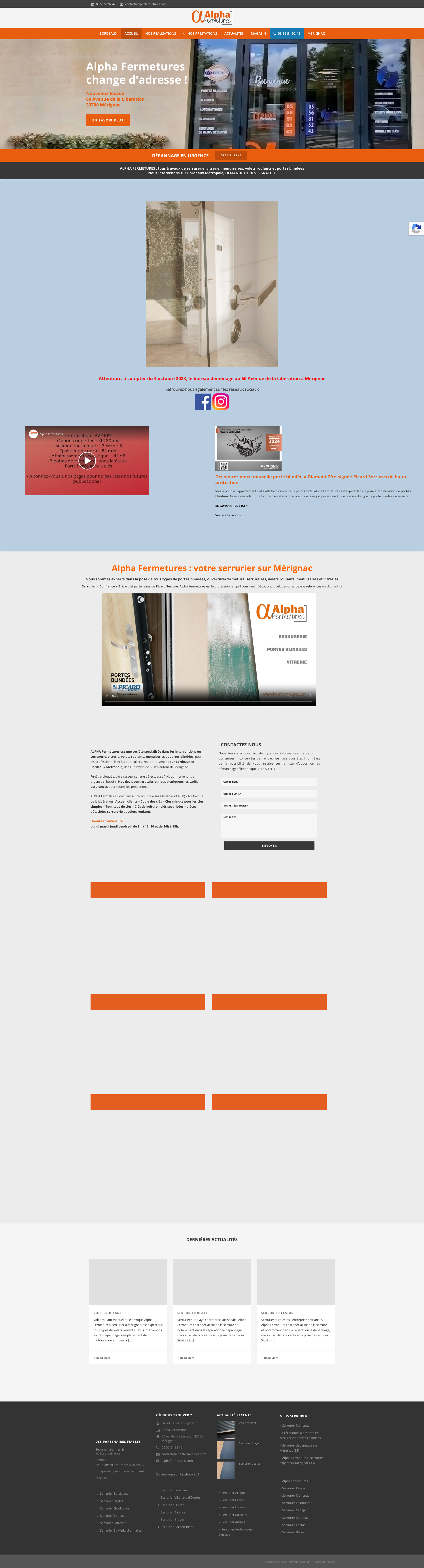 Aperçu du site