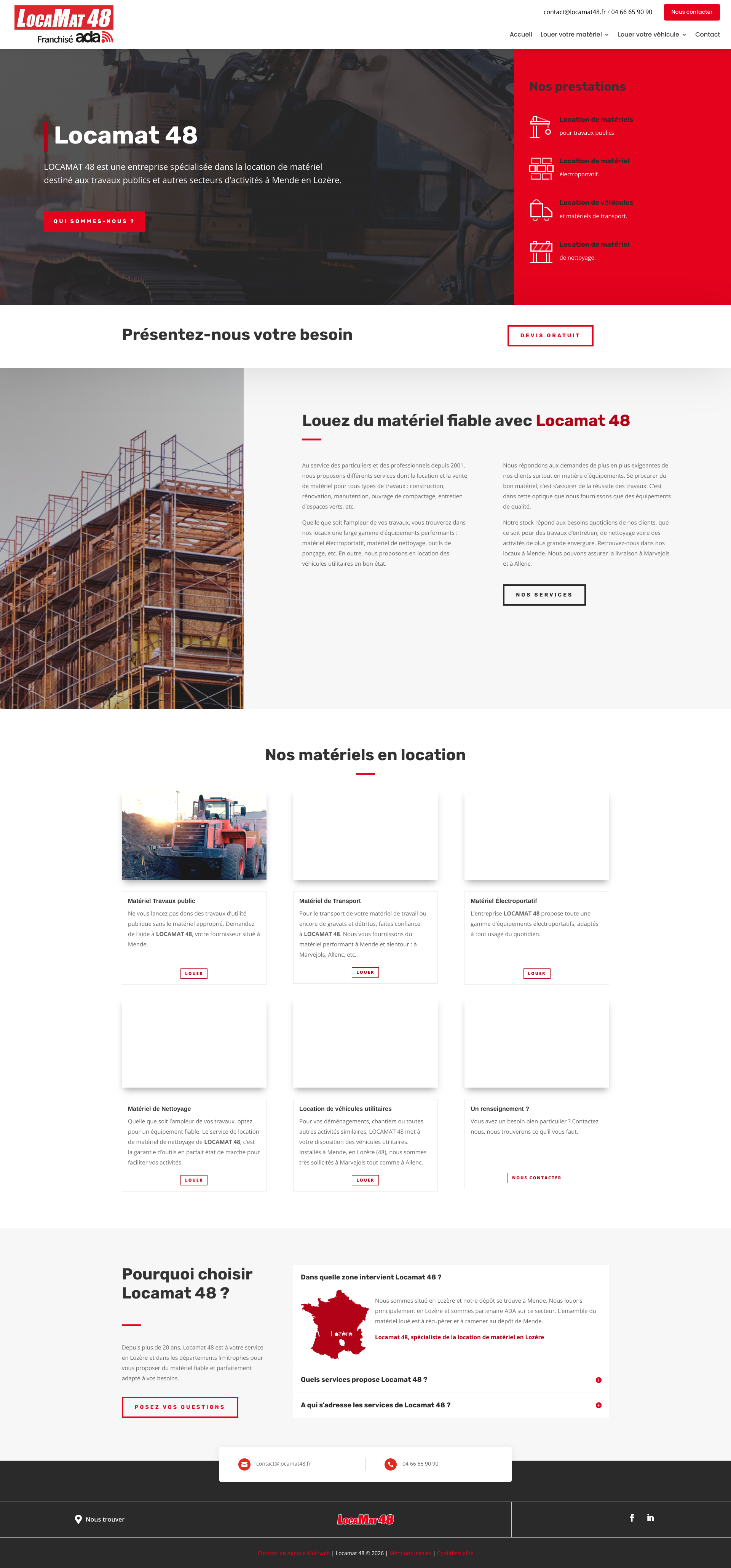 Aperçu du site