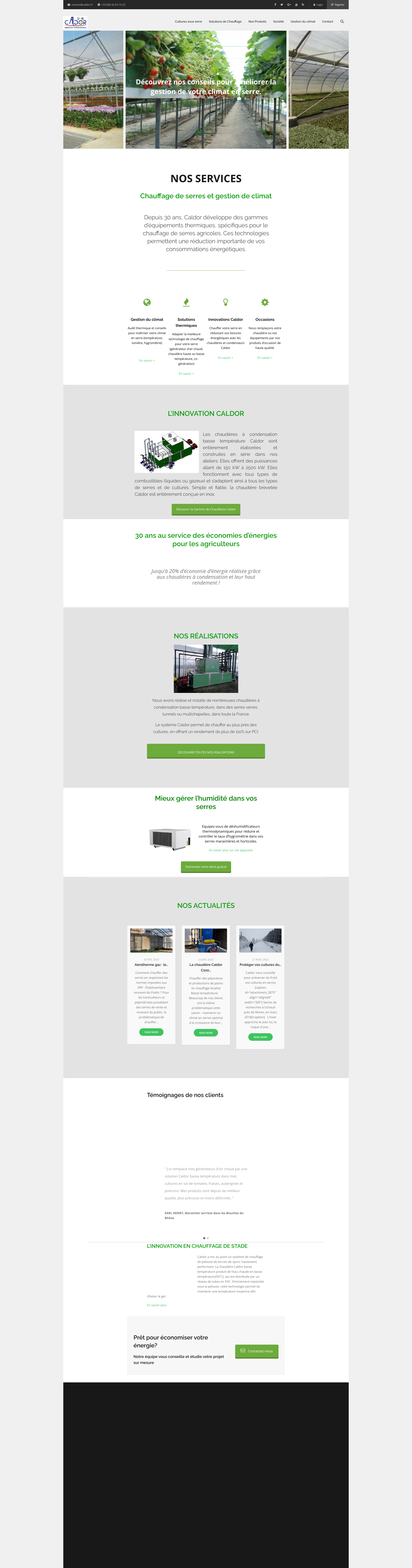 Aperçu du site