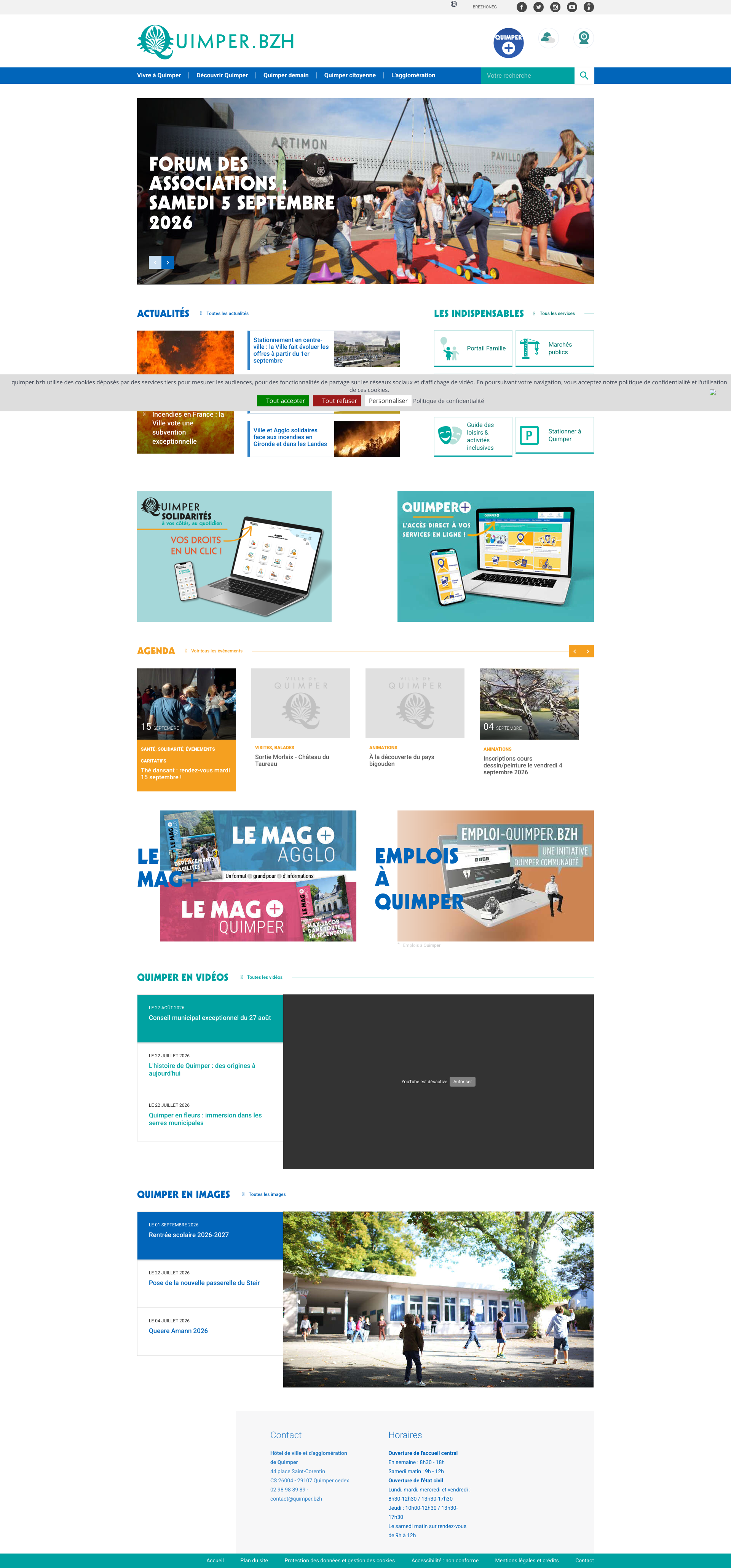 Aperçu du site