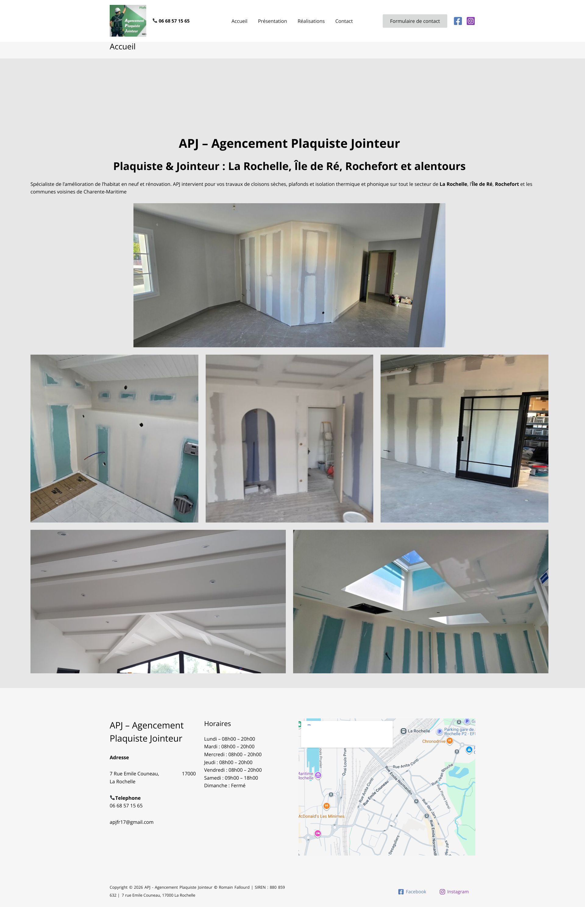Aperçu du site