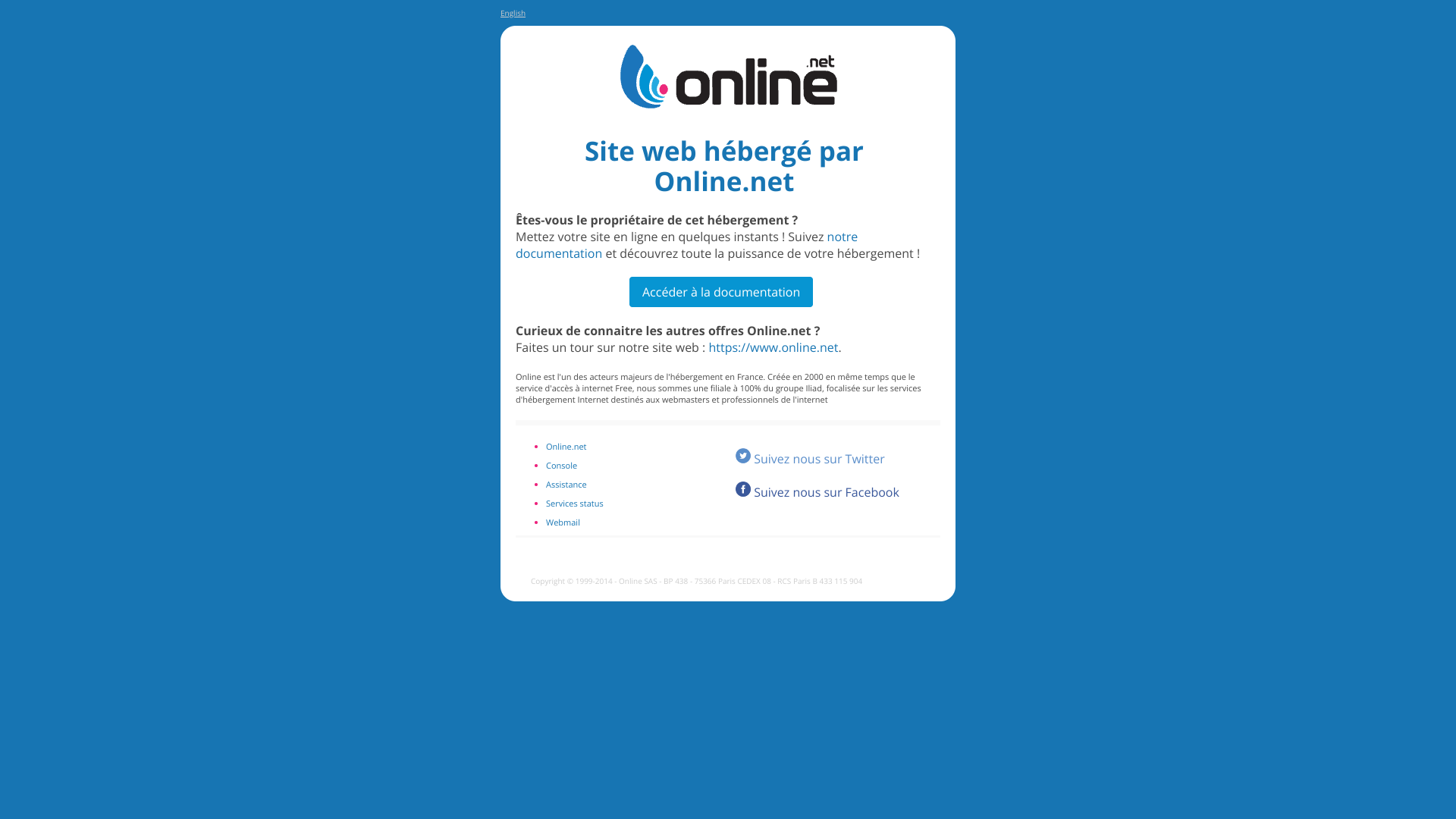 Aperçu du site