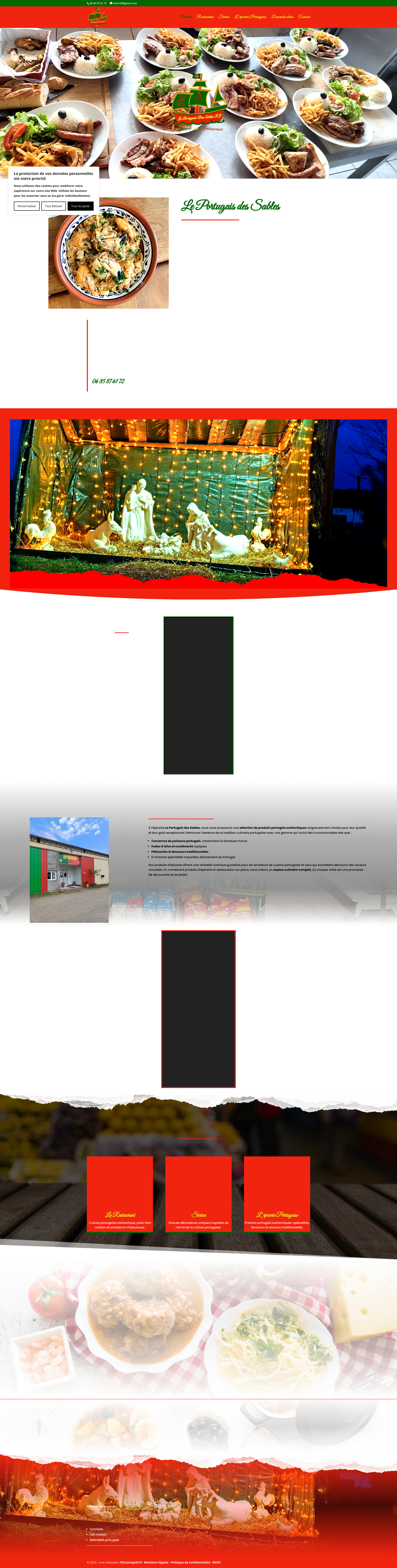 Aperçu du site