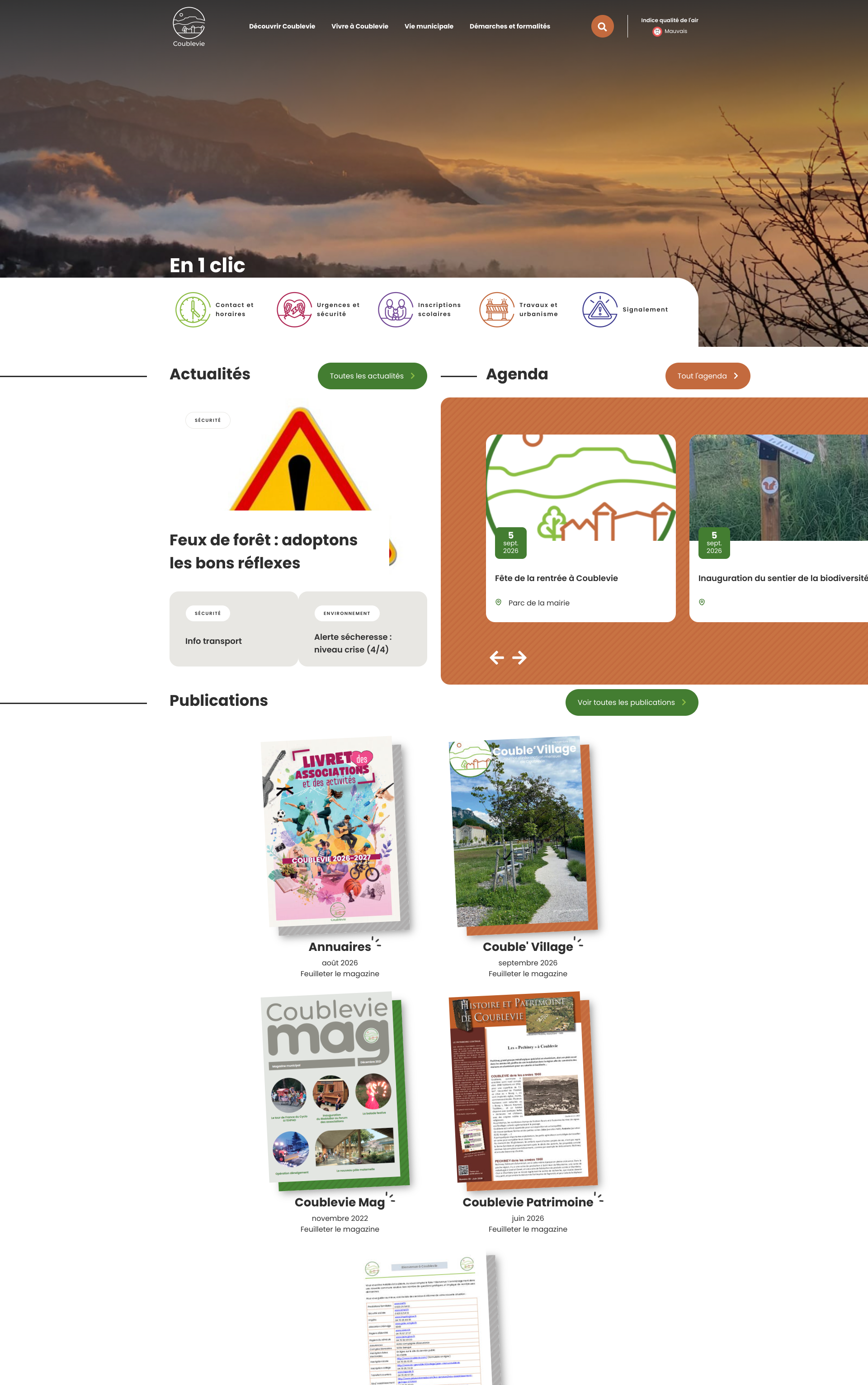 Aperçu du site
