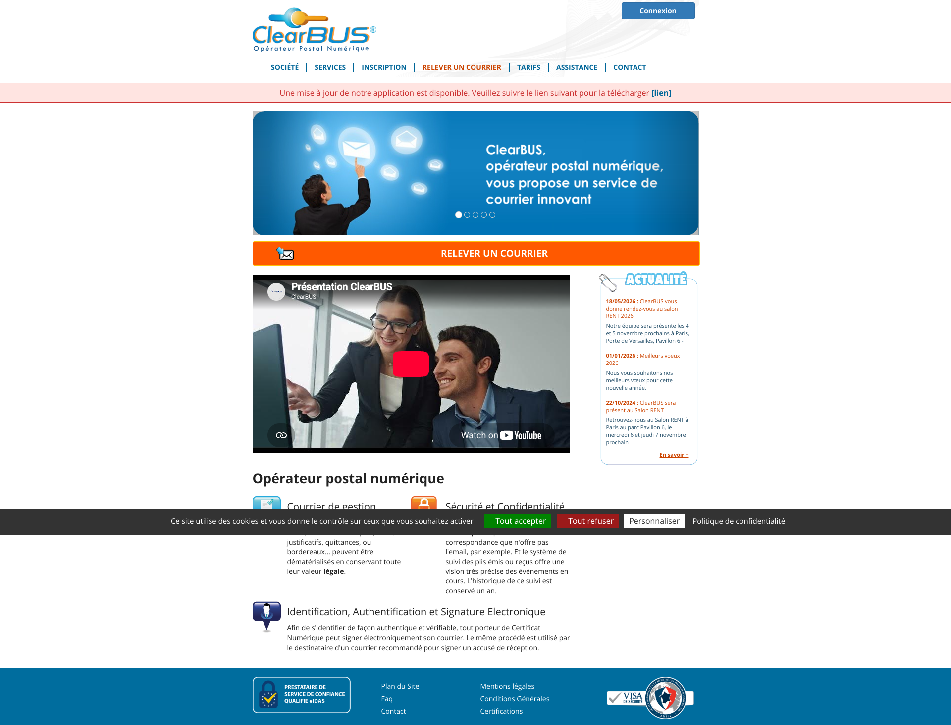 Aperçu du site
