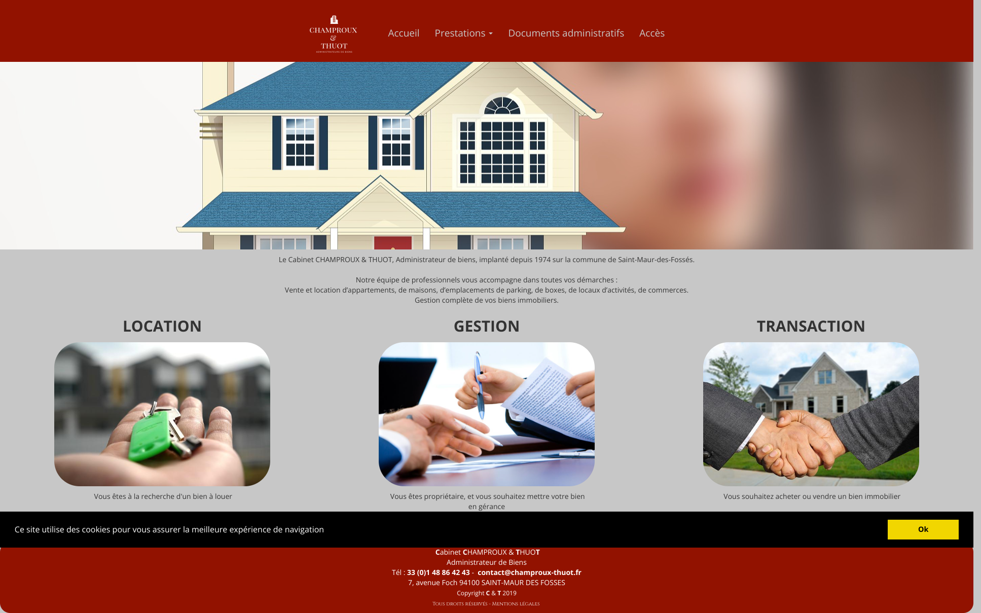 Aperçu du site