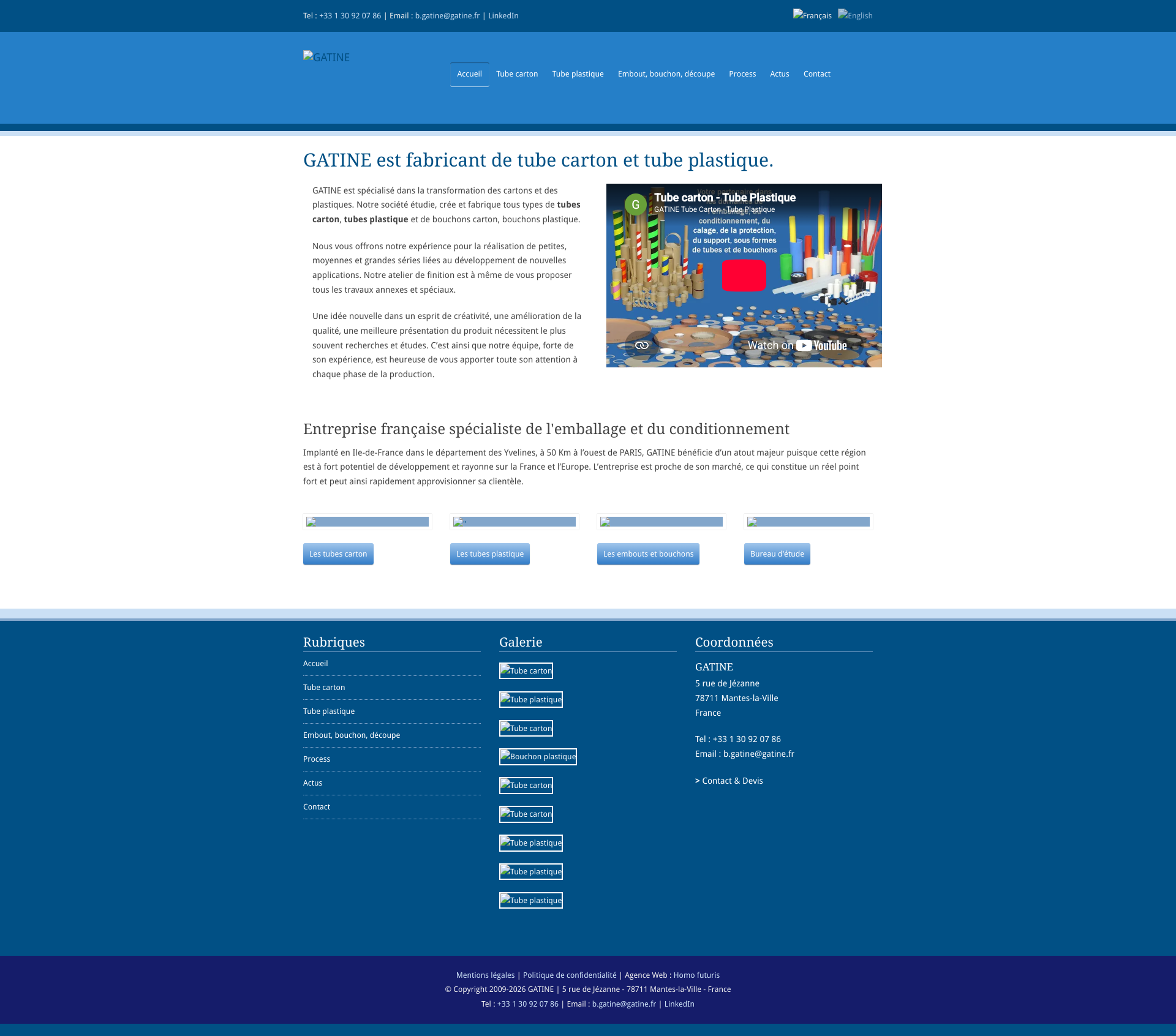 Aperçu du site