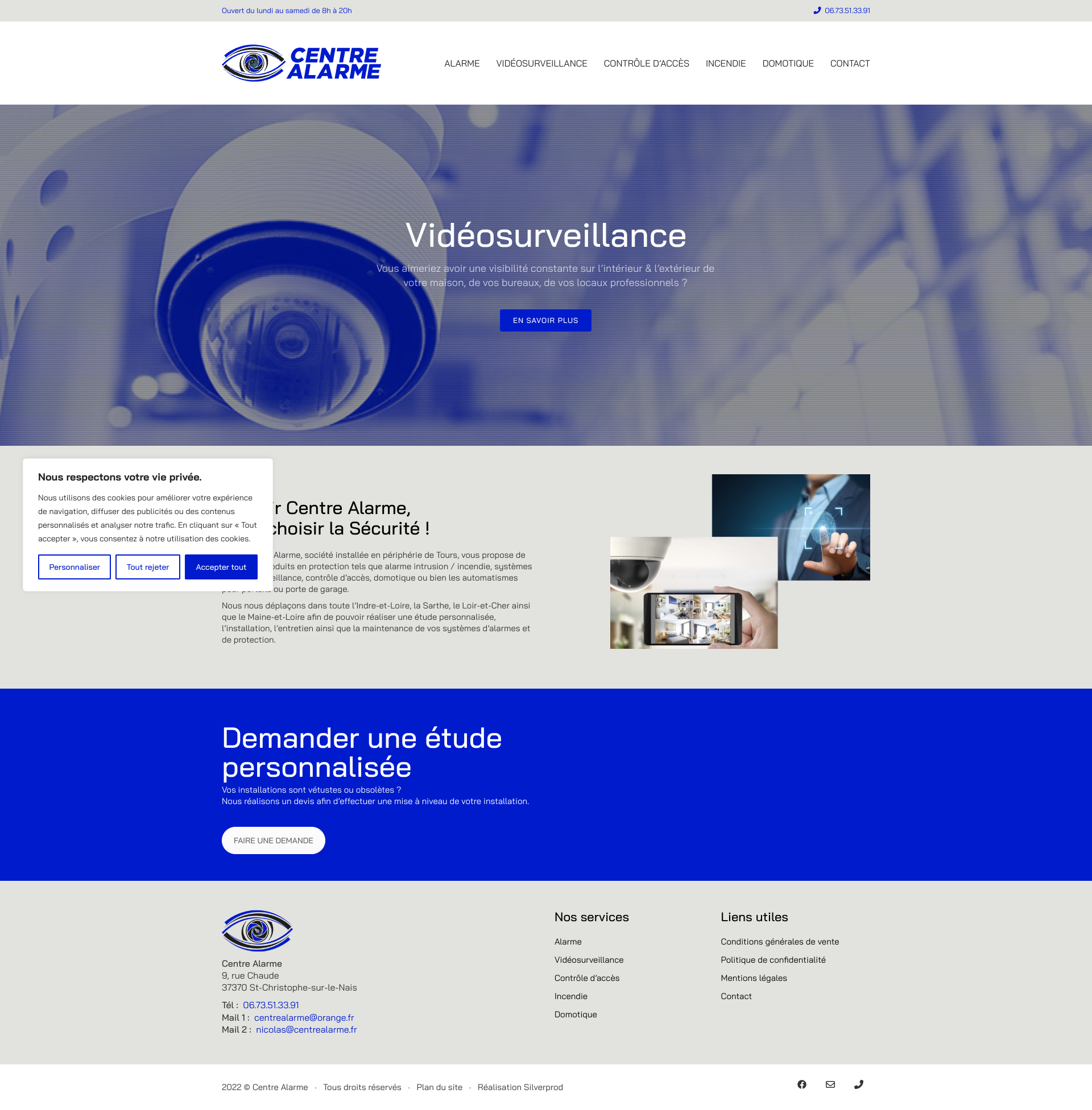 Aperçu du site