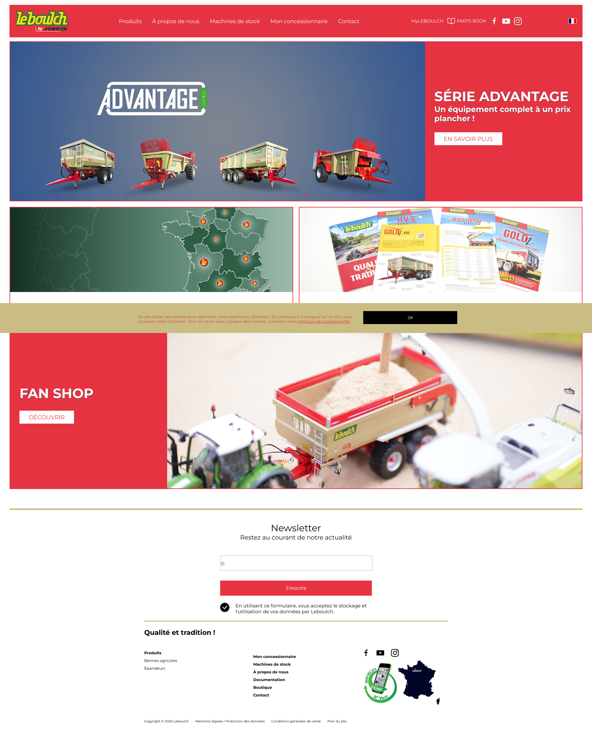 Aperçu du site