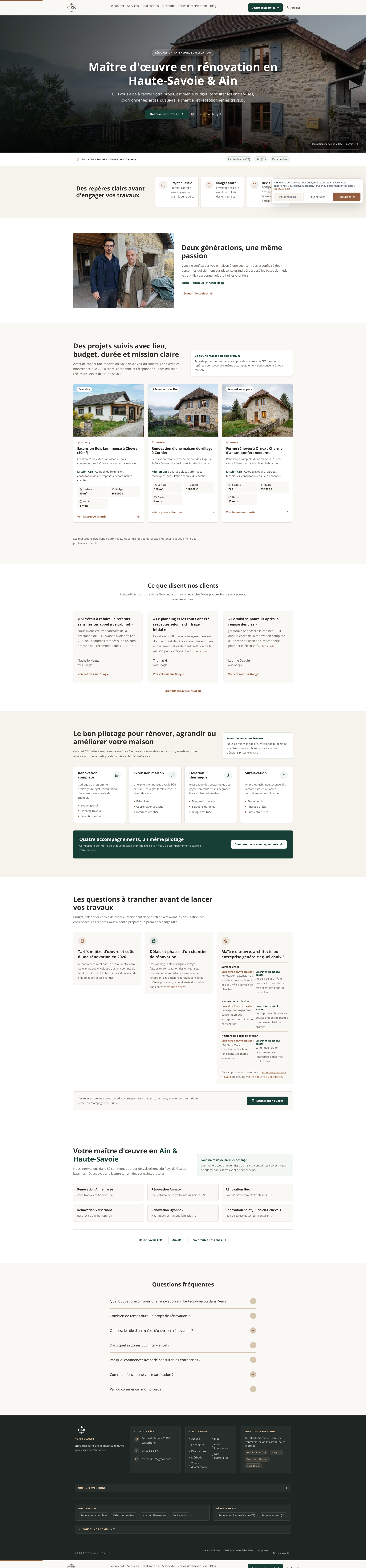 Aperçu du site