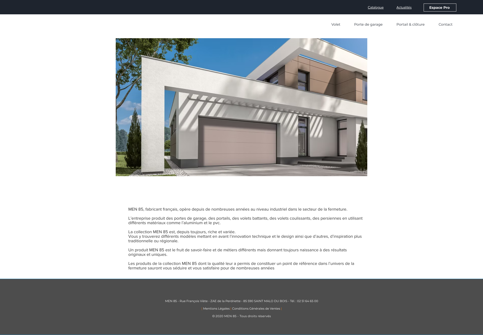 Aperçu du site
