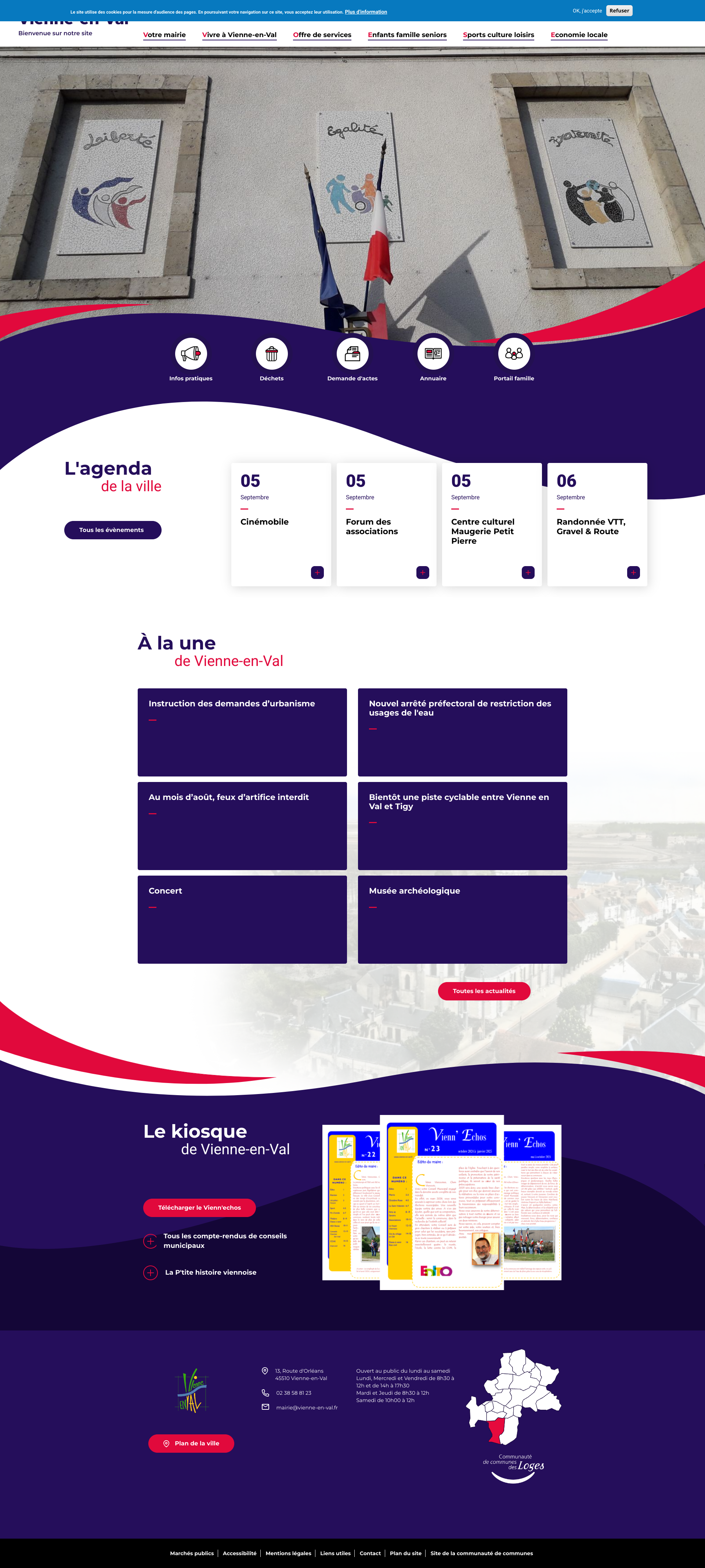 Aperçu du site