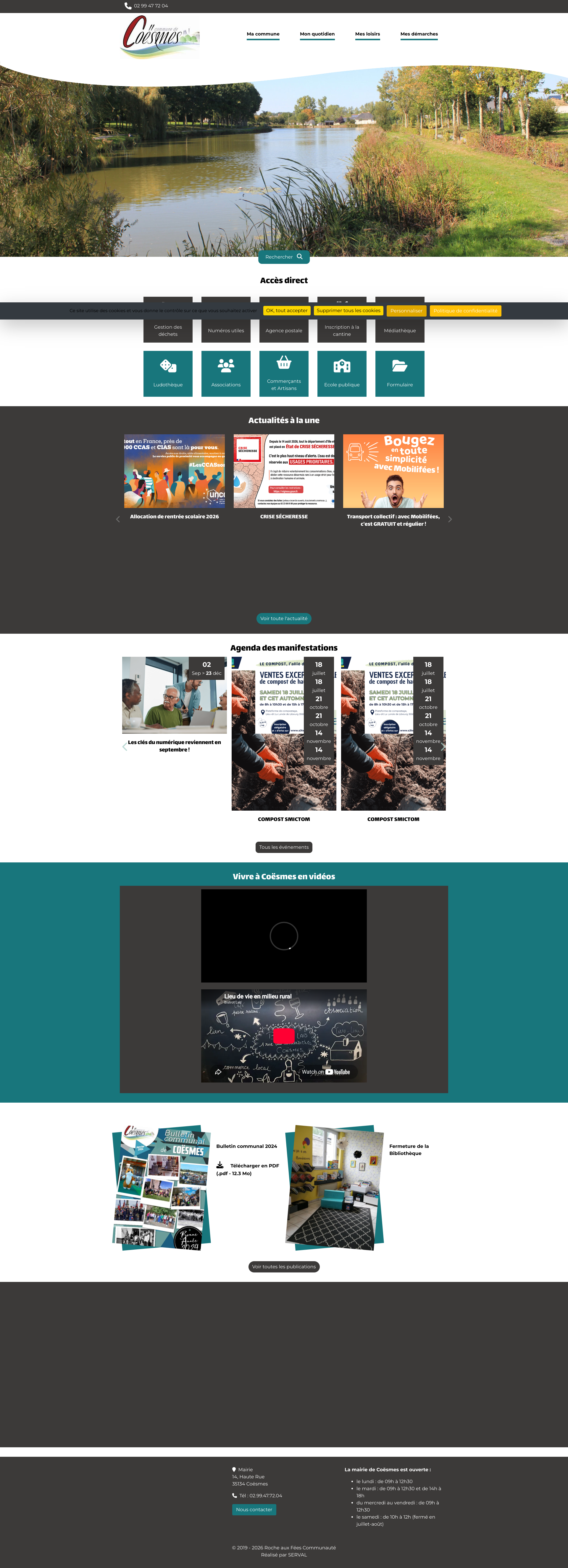 Aperçu du site