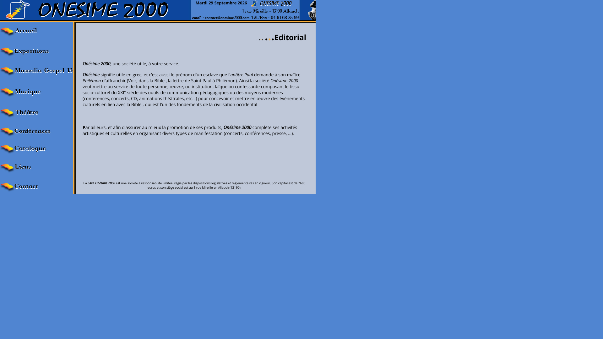 Aperçu du site