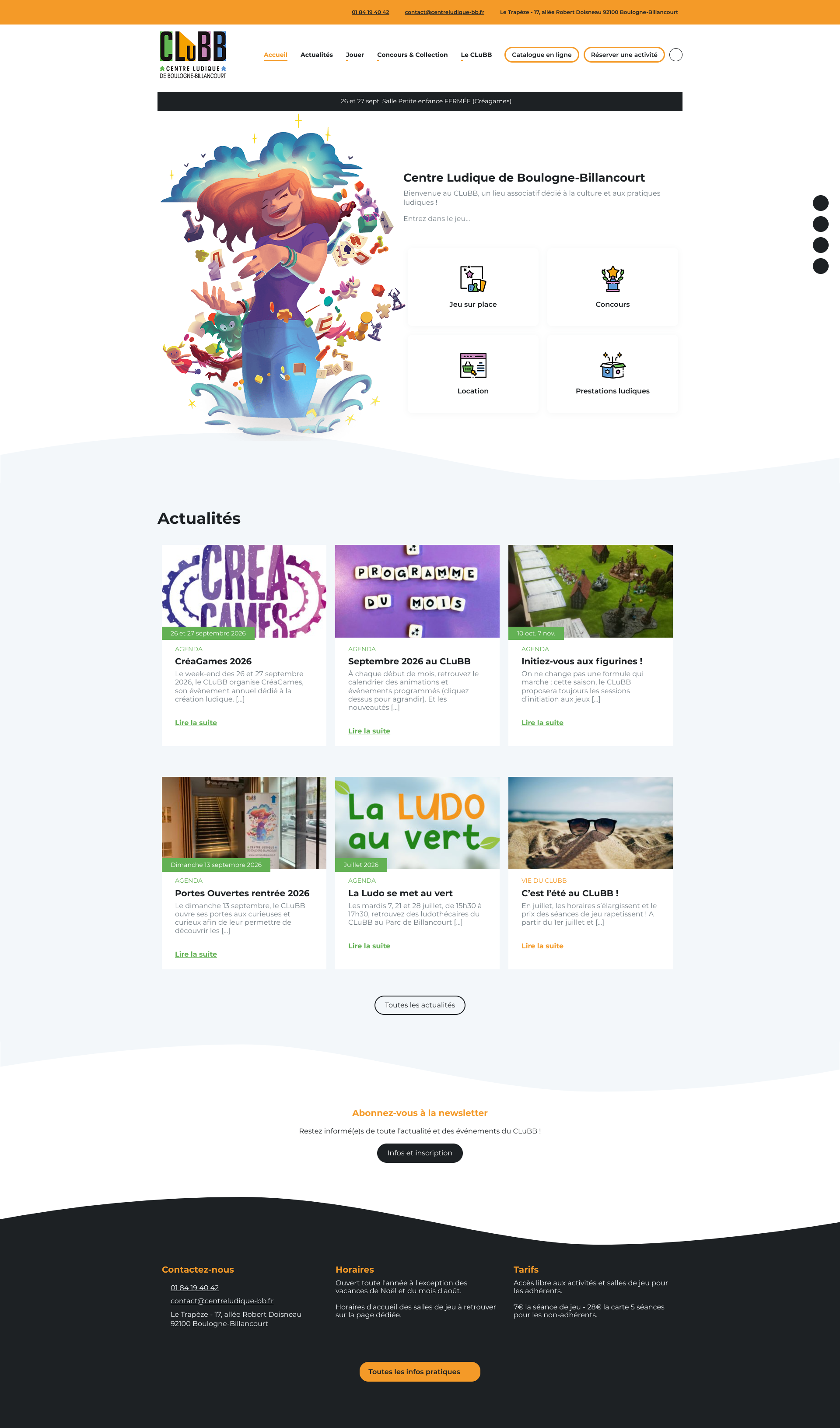 Aperçu du site