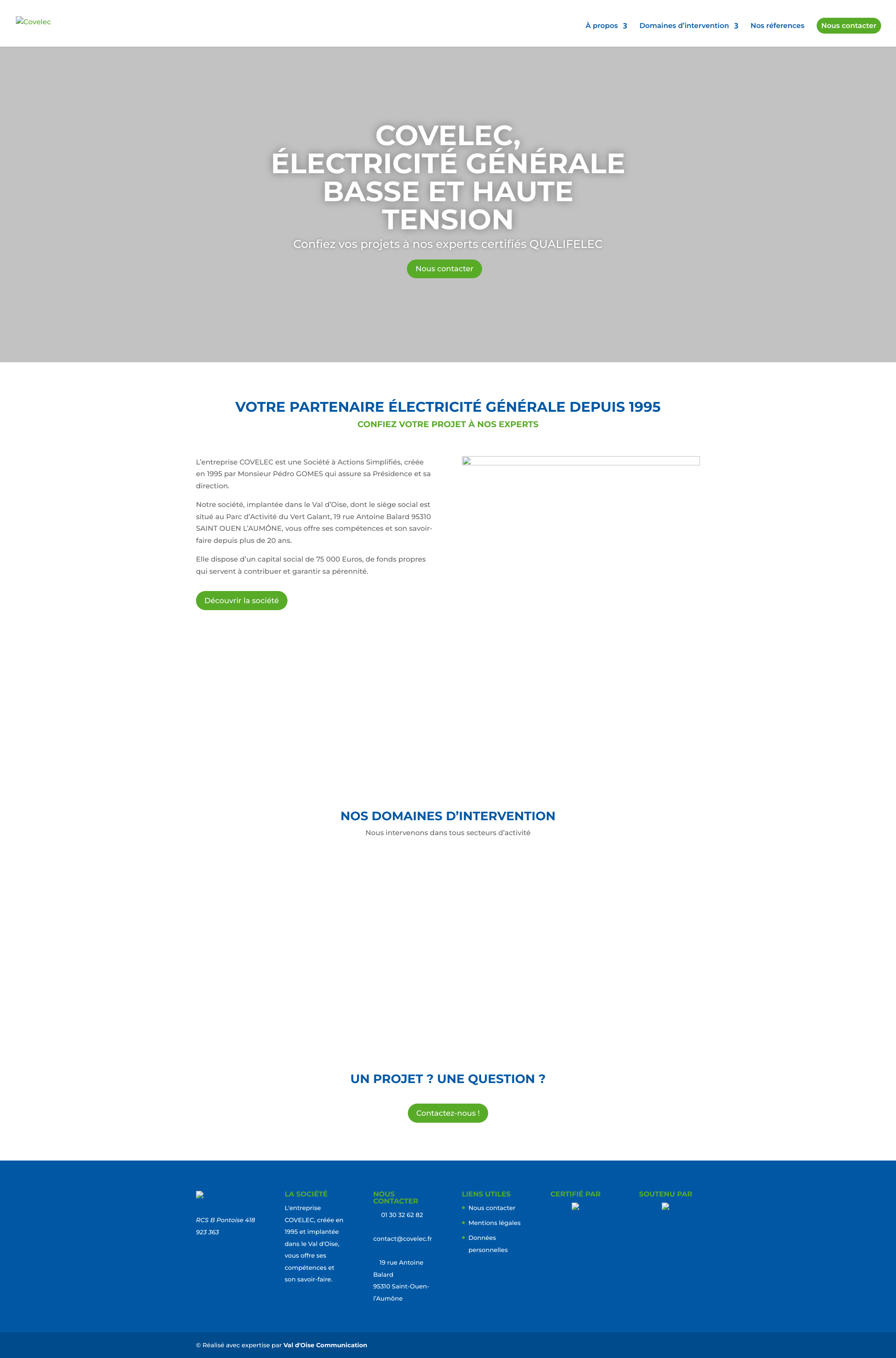 Aperçu du site