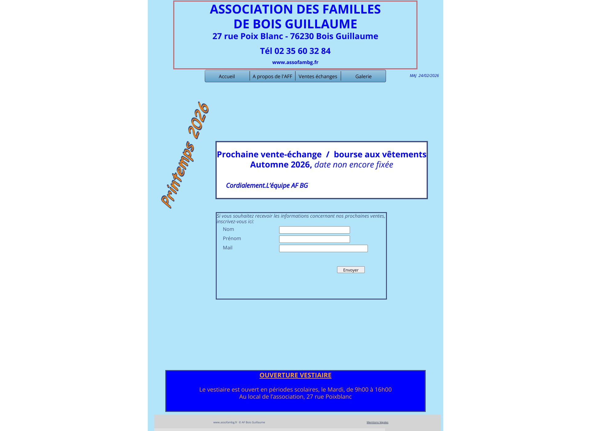 Aperçu du site