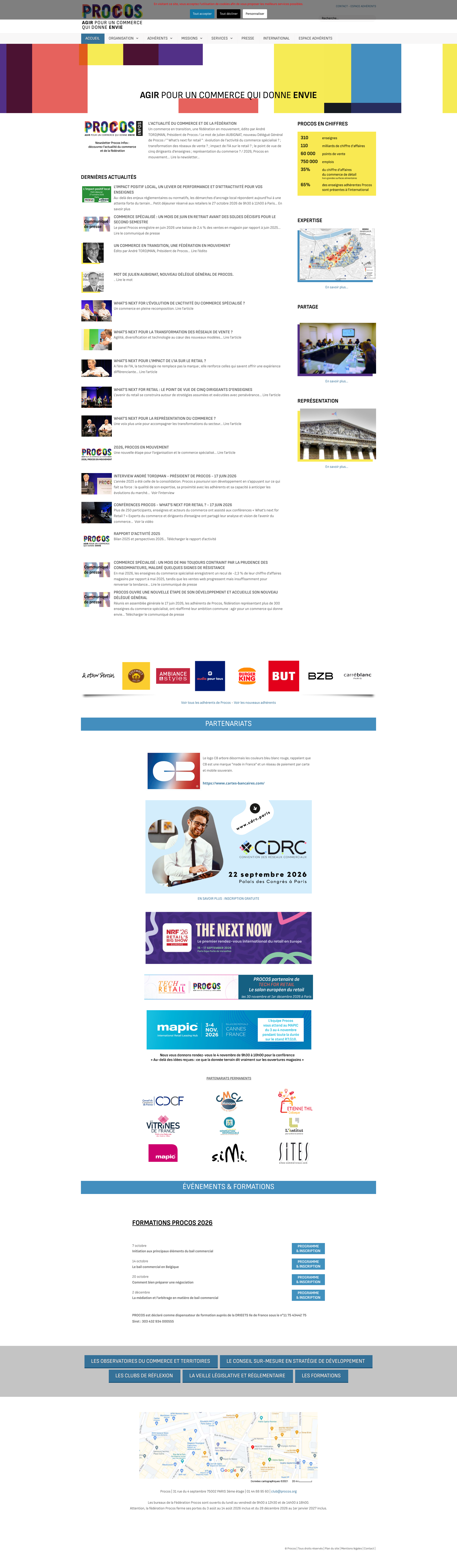 Aperçu du site