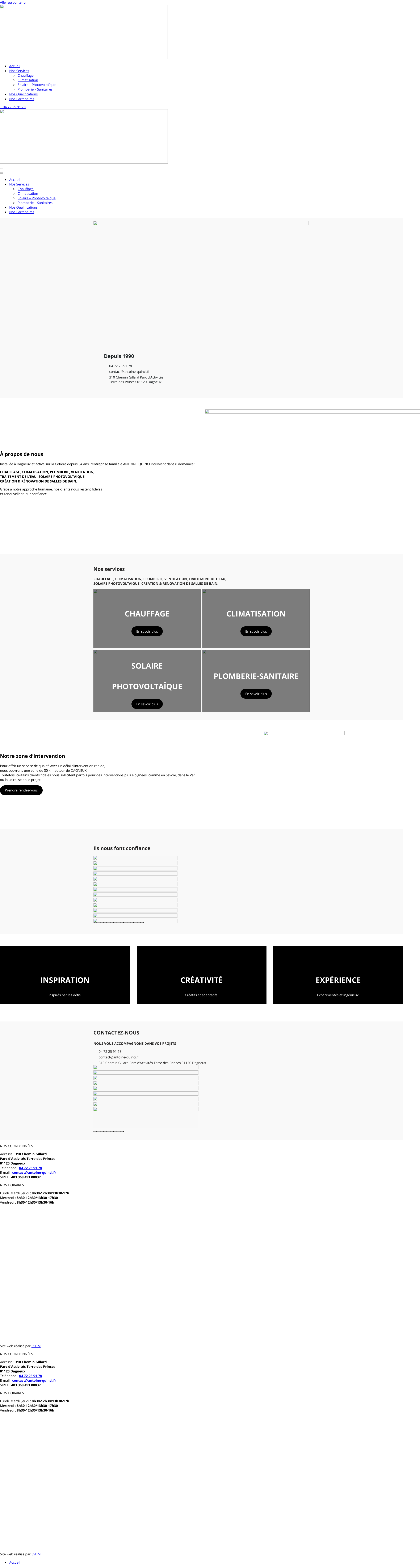 Aperçu du site