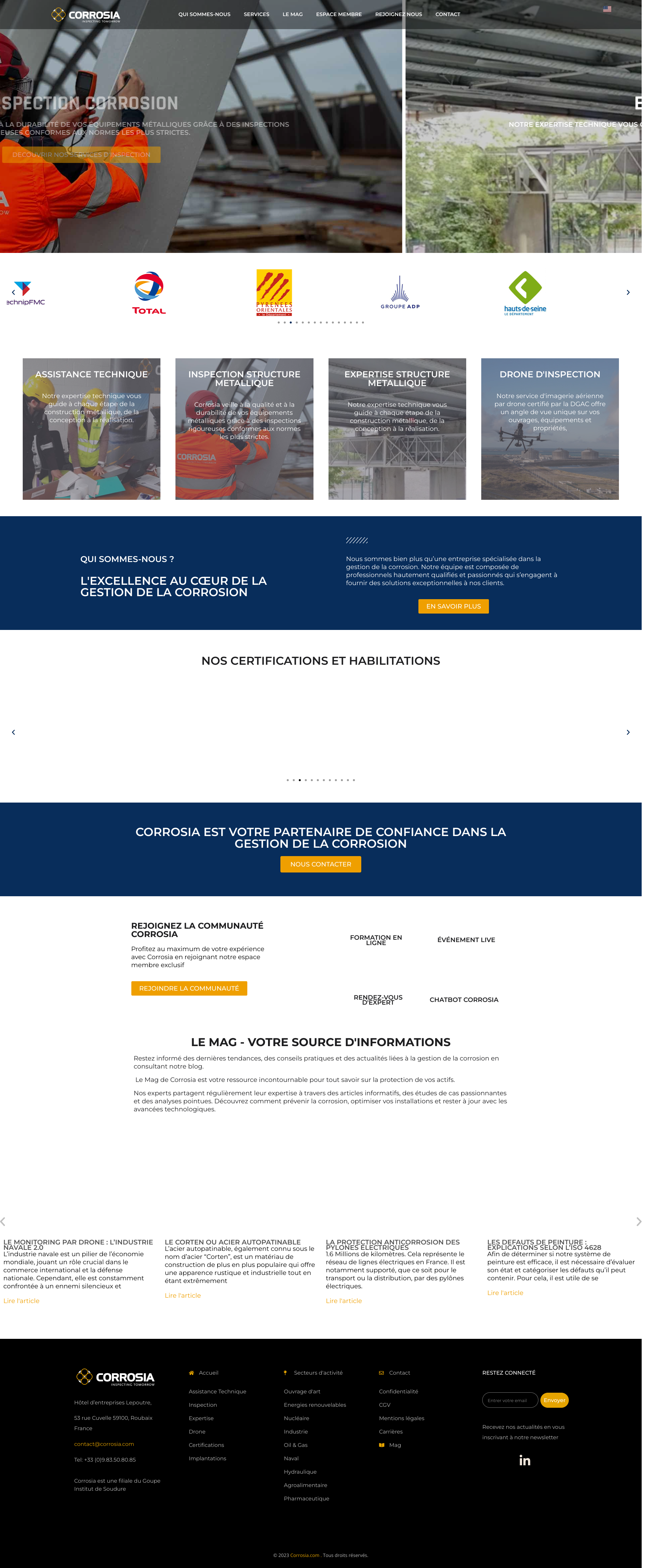 Aperçu du site