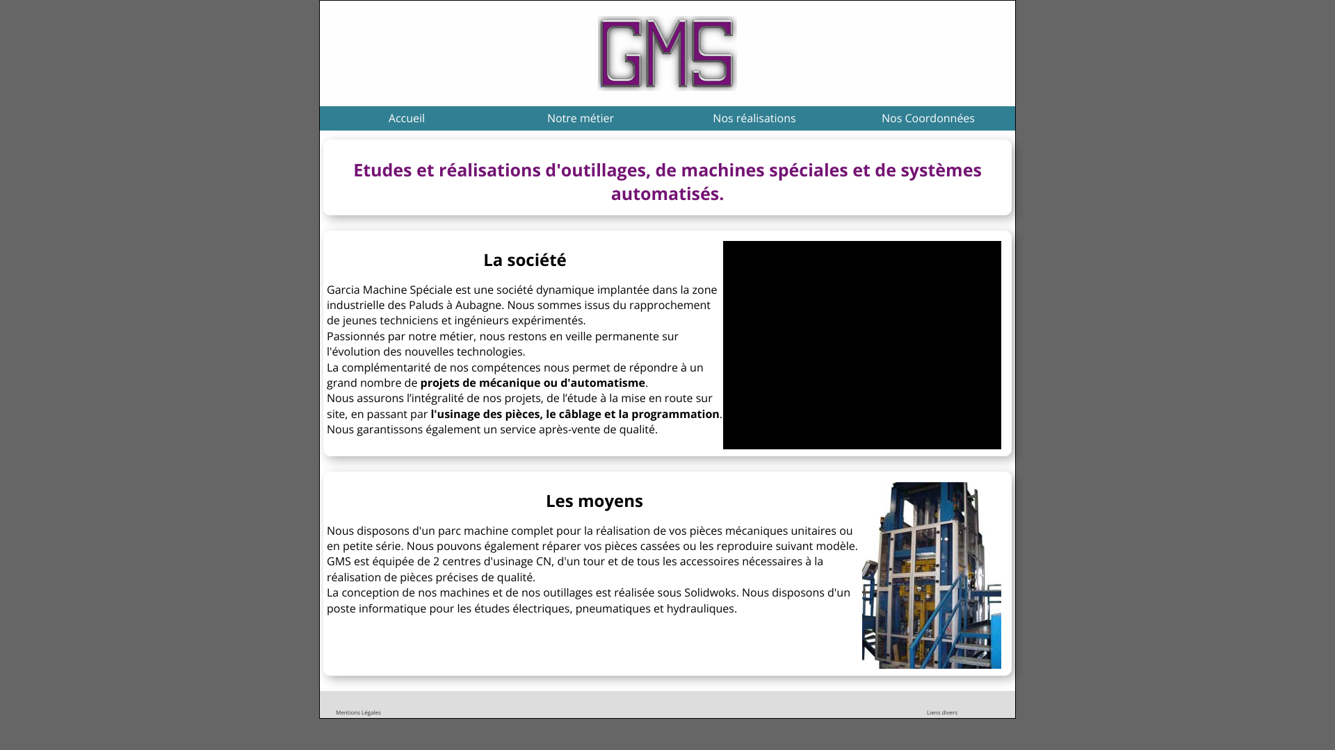 Aperçu du site
