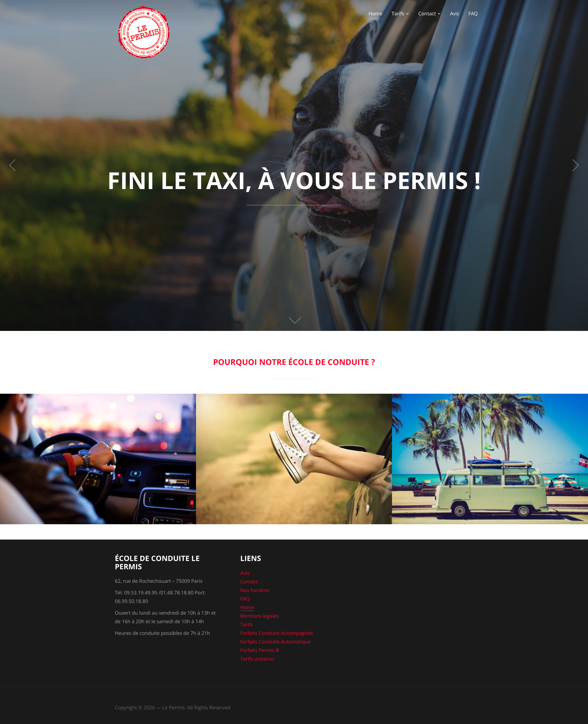 Aperçu du site