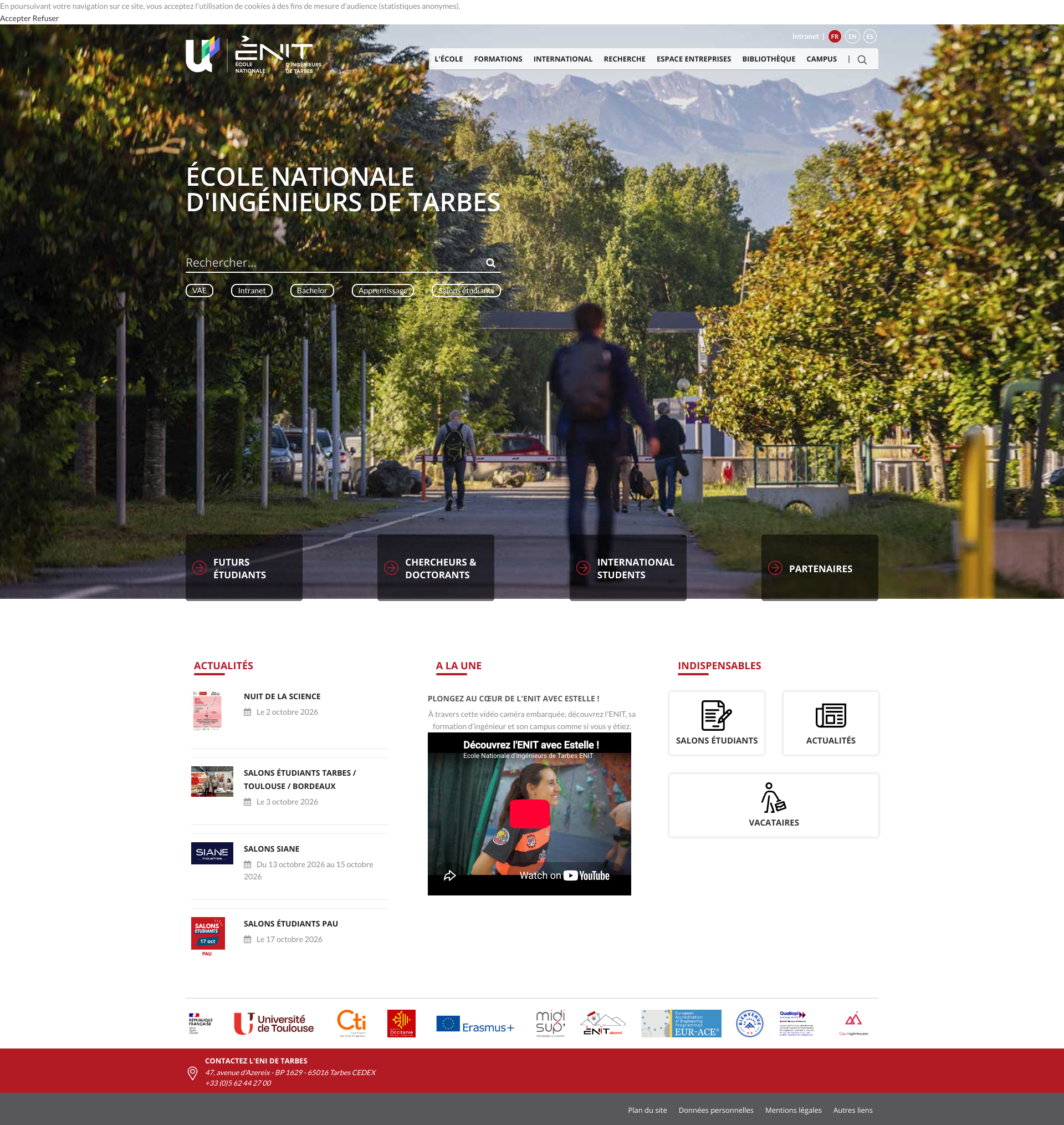 Aperçu du site