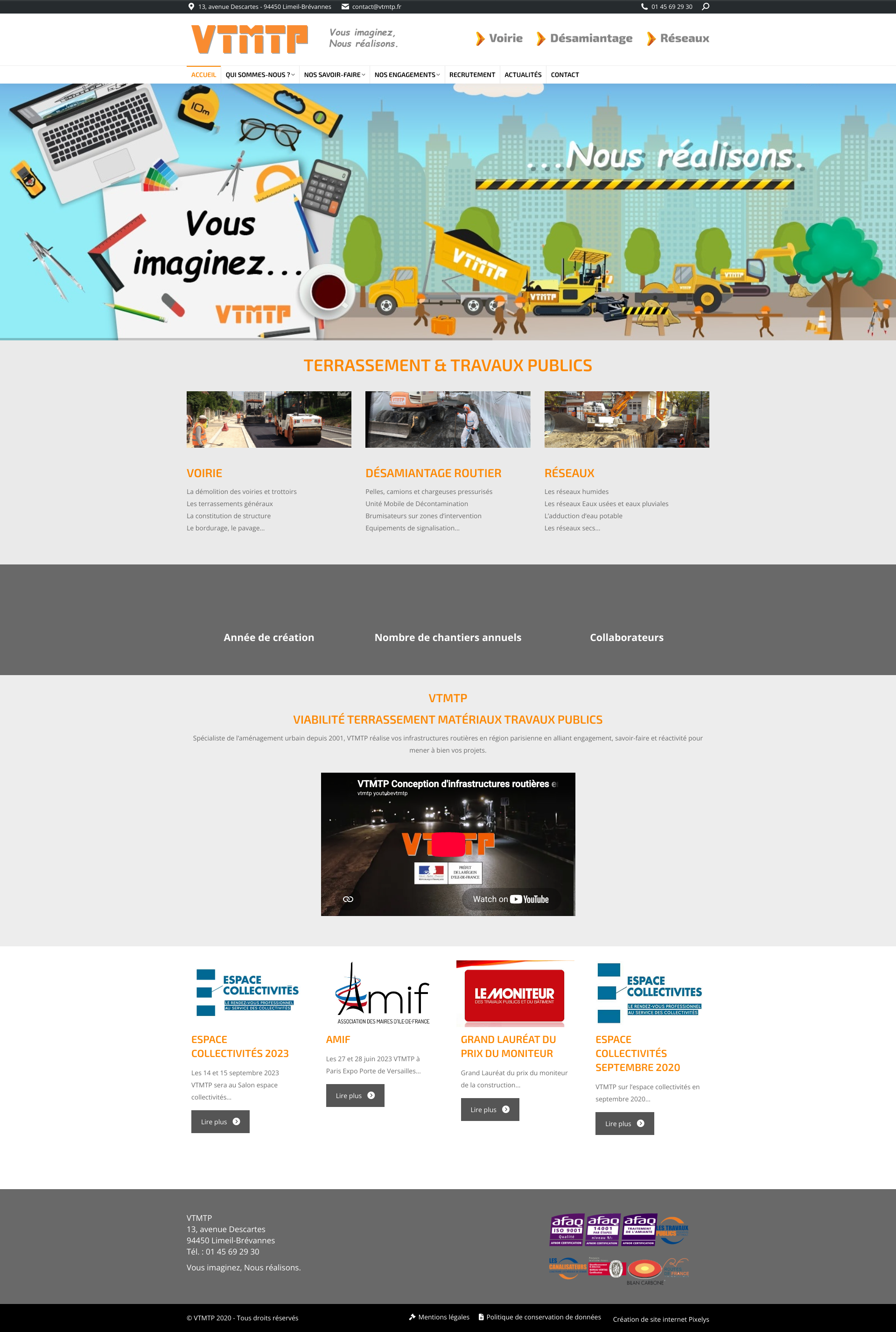 Aperçu du site