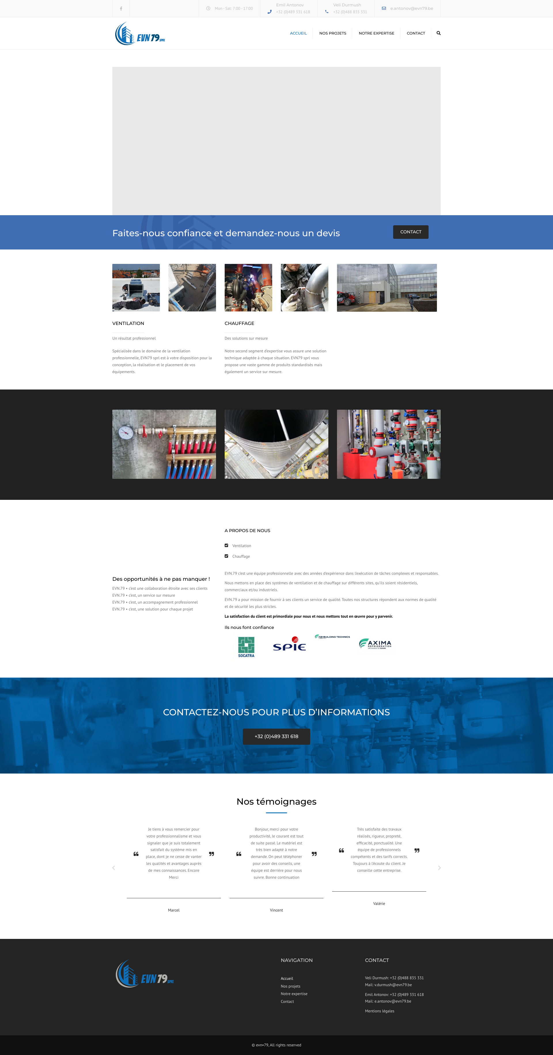 Aperçu du site