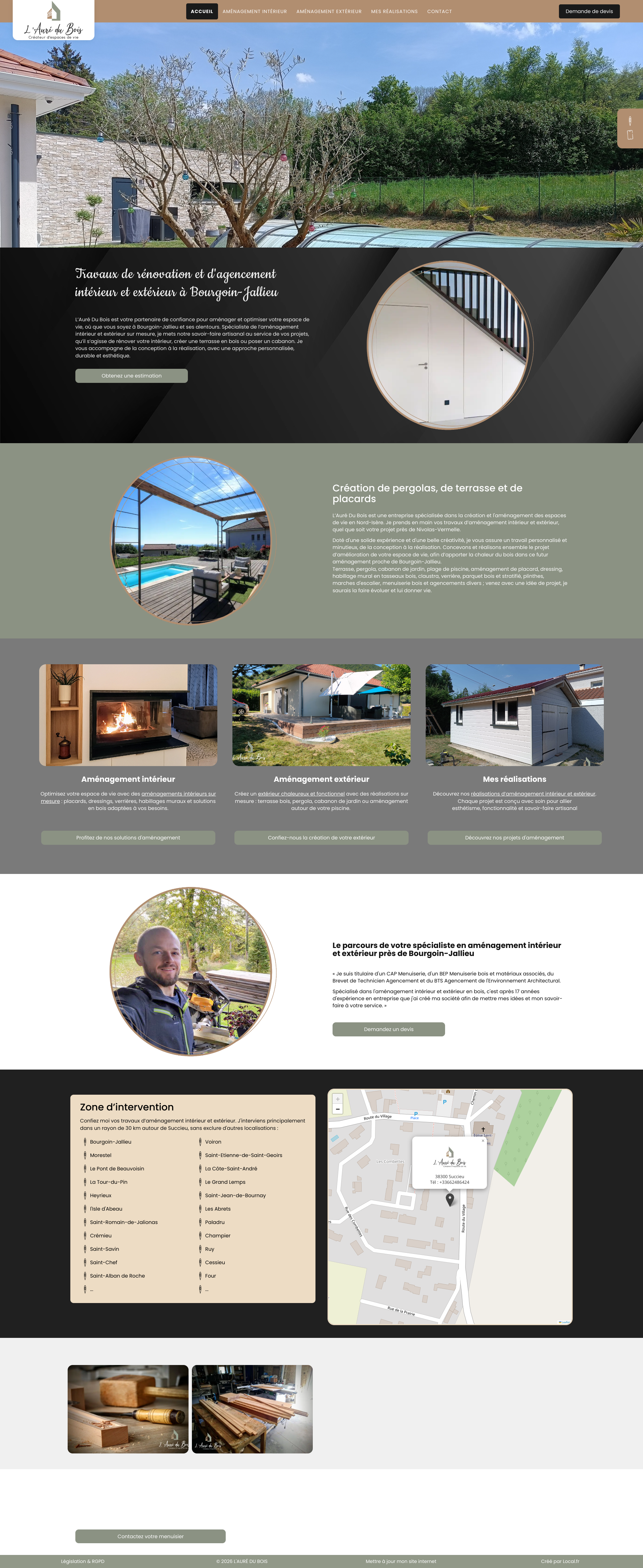 Aperçu du site