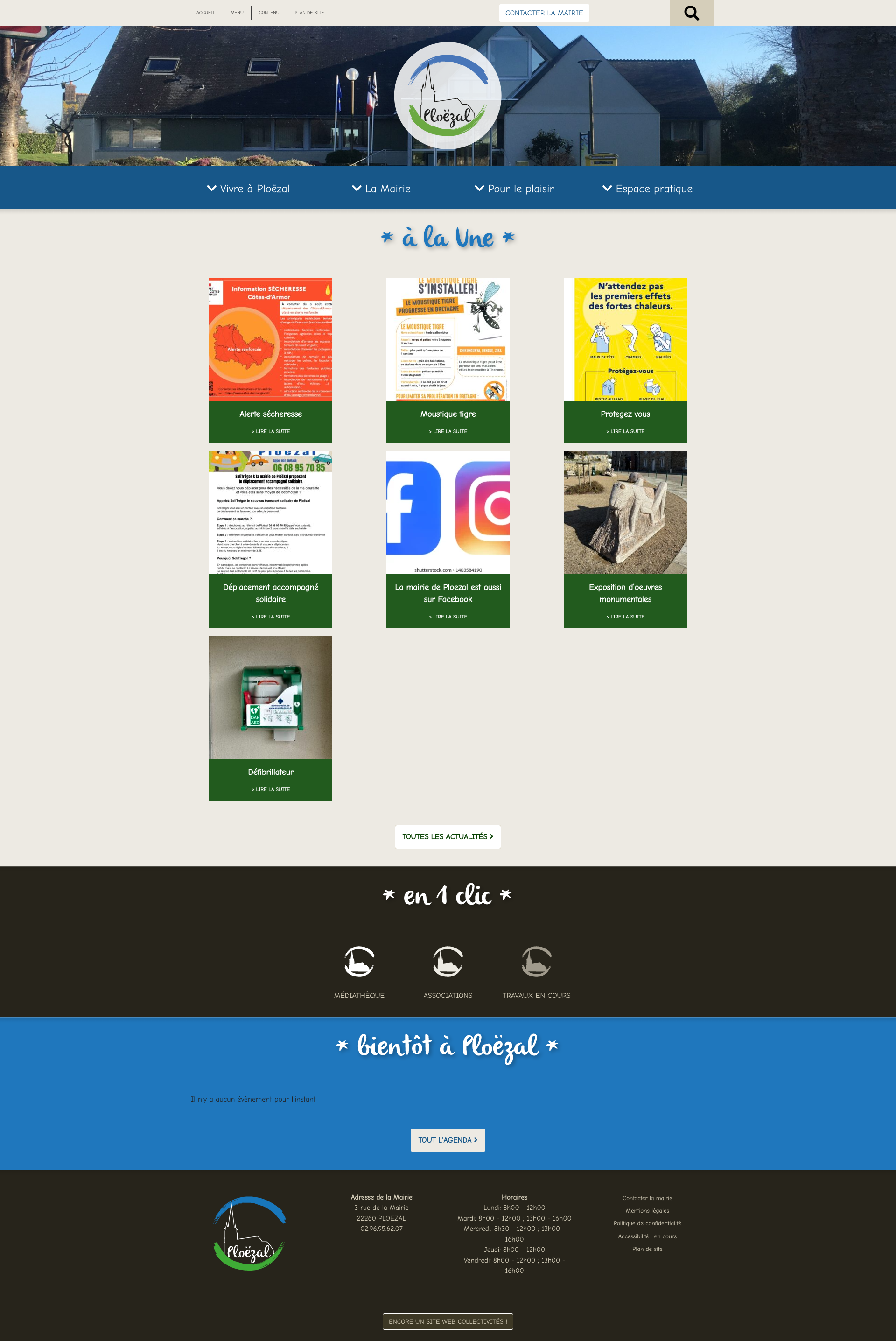 Aperçu du site