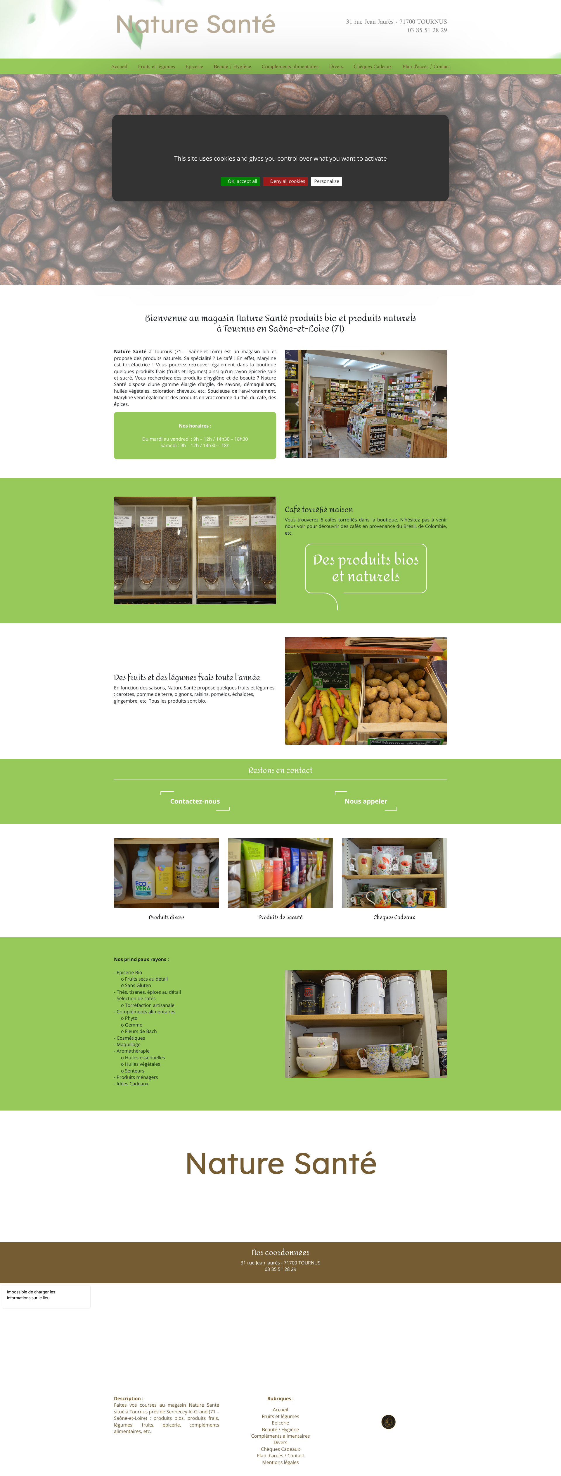 Aperçu du site
