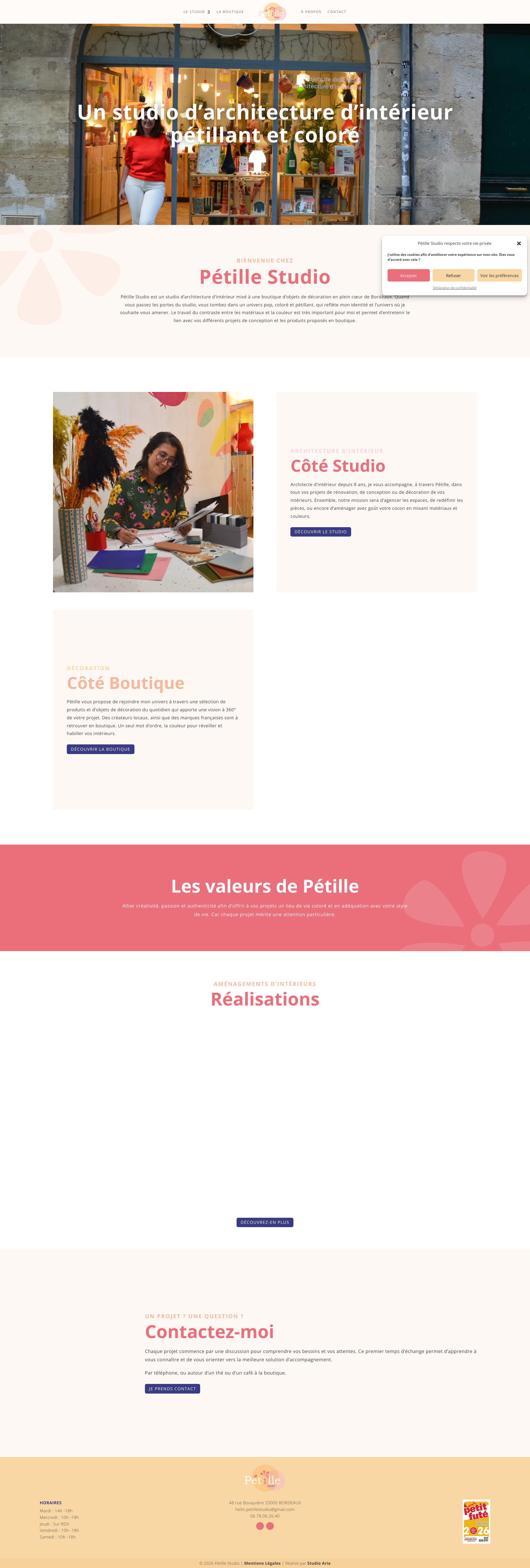 Aperçu du site