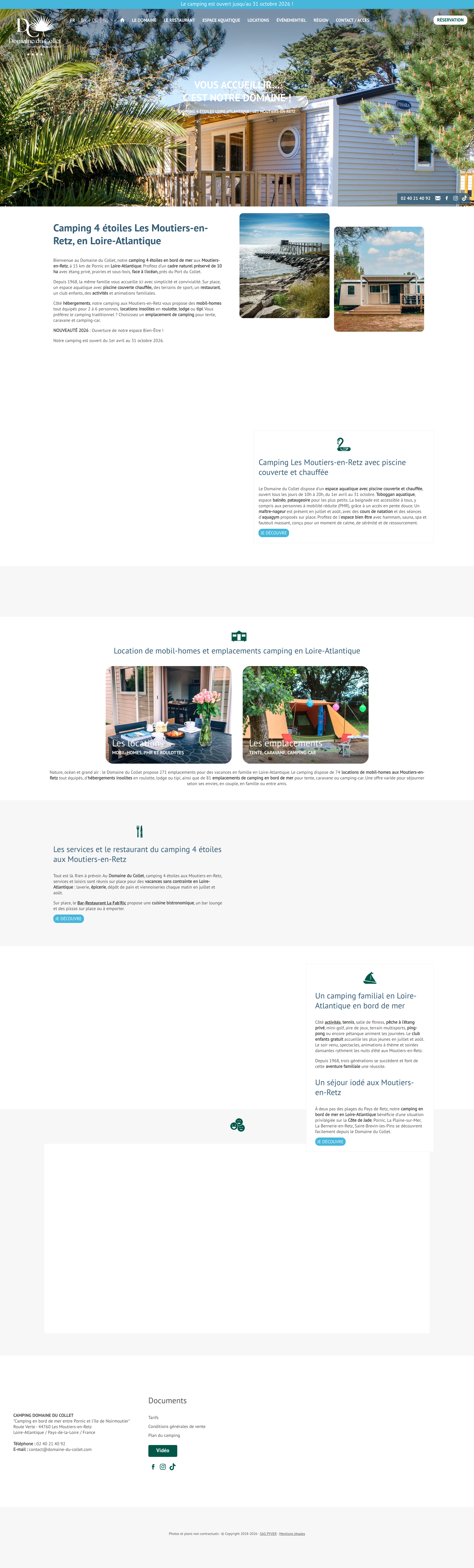 Aperçu du site
