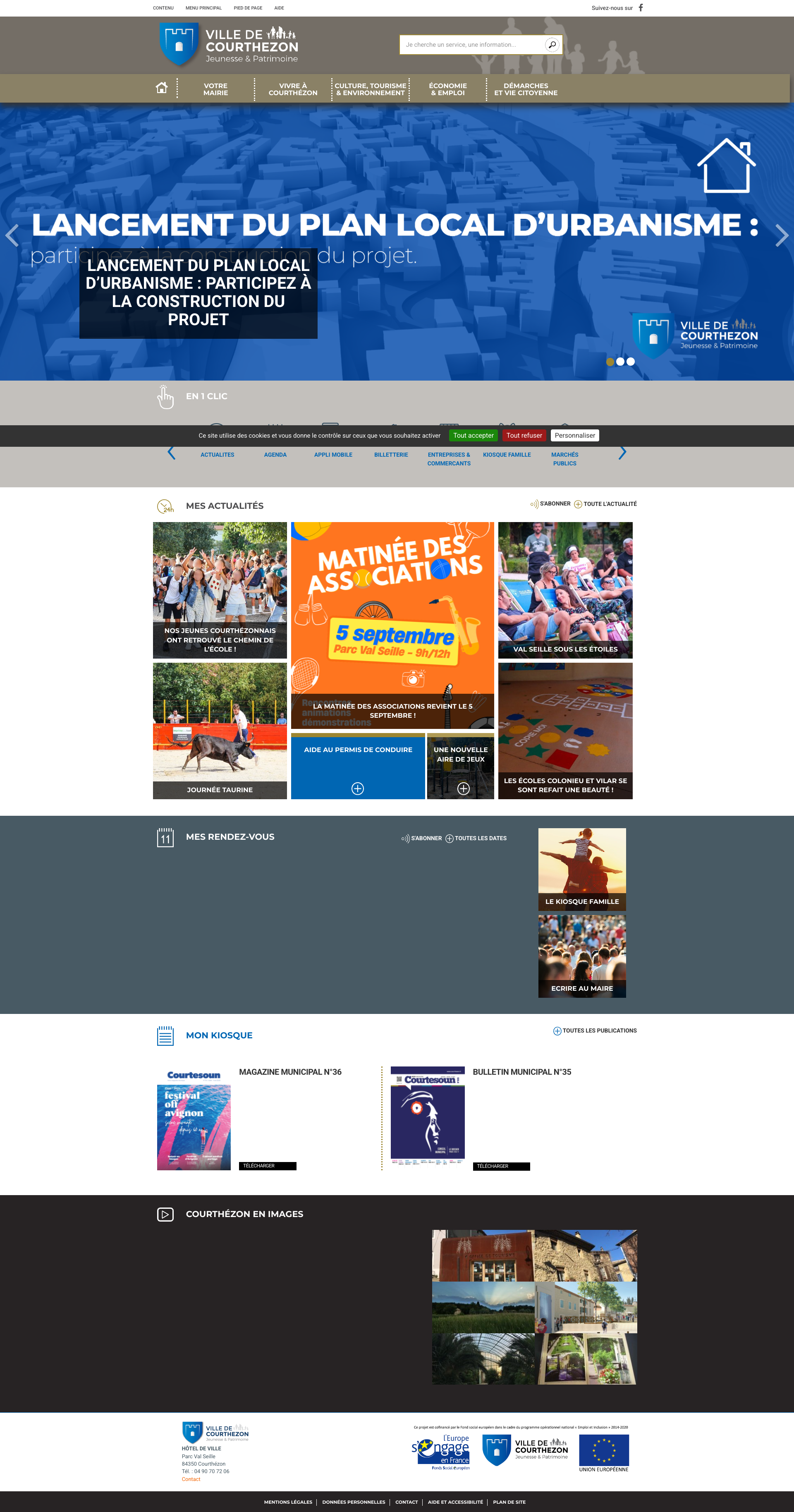 Aperçu du site