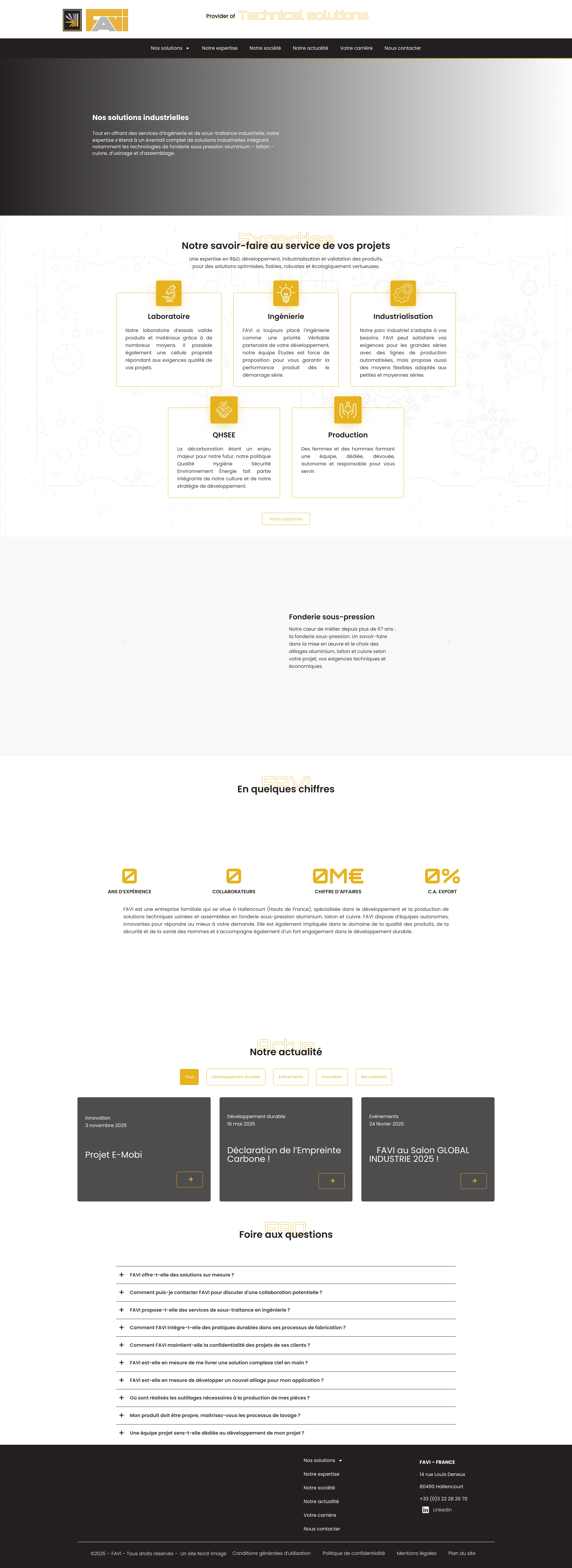 Aperçu du site