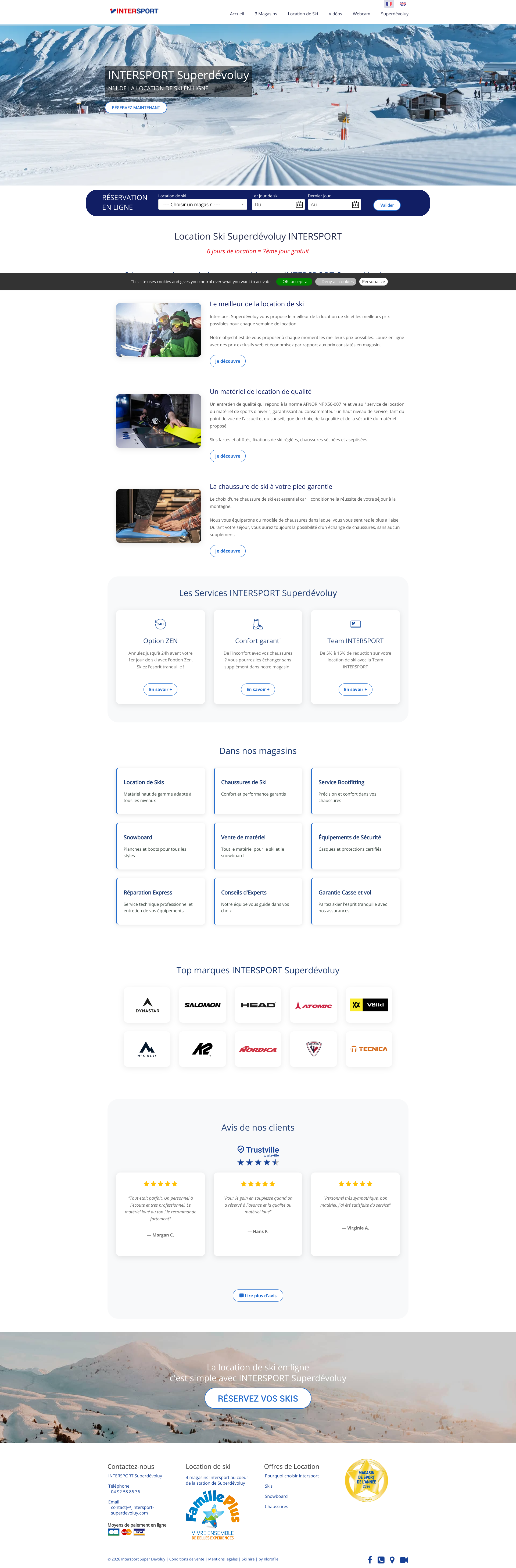 Aperçu du site