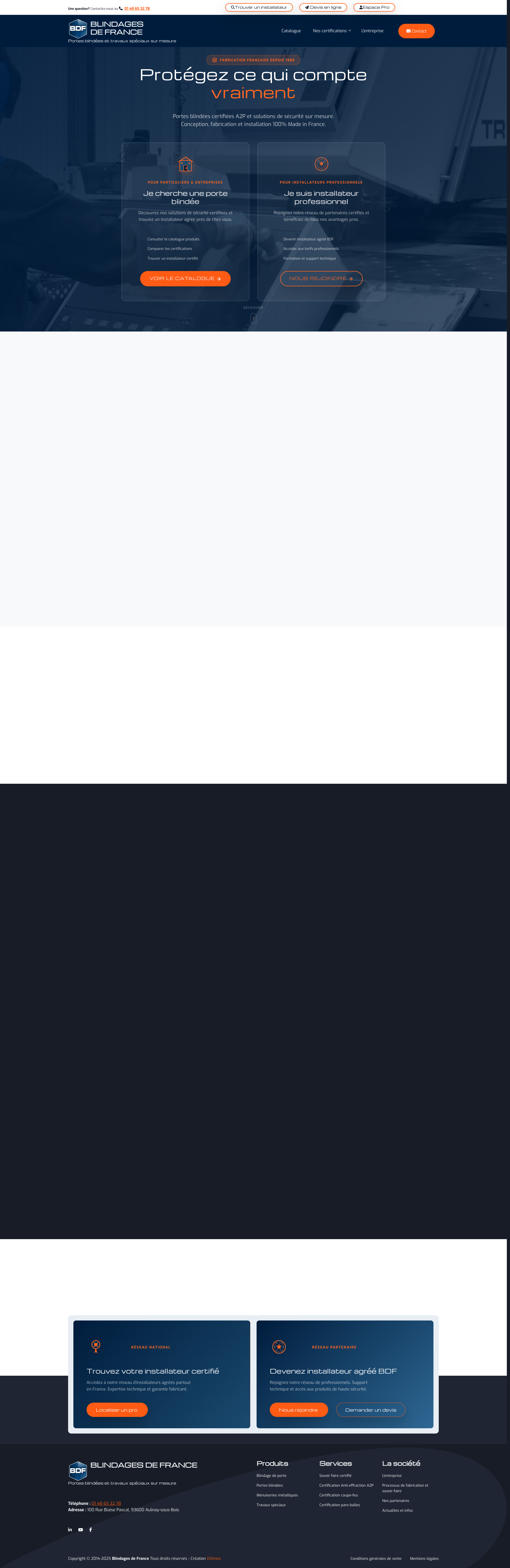 Aperçu du site