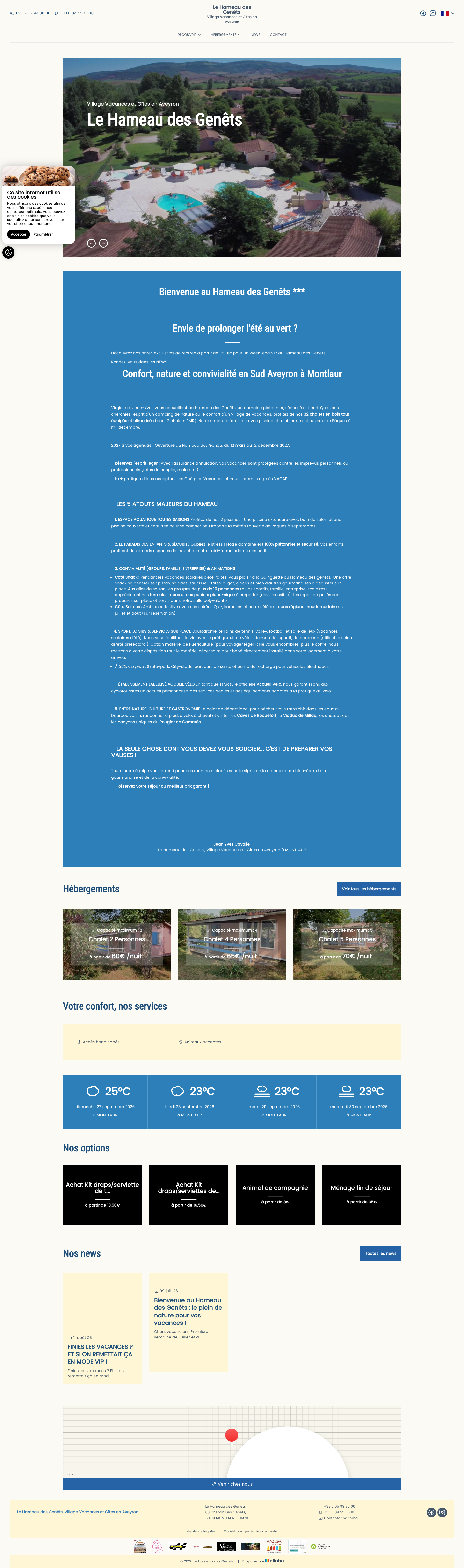 Aperçu du site