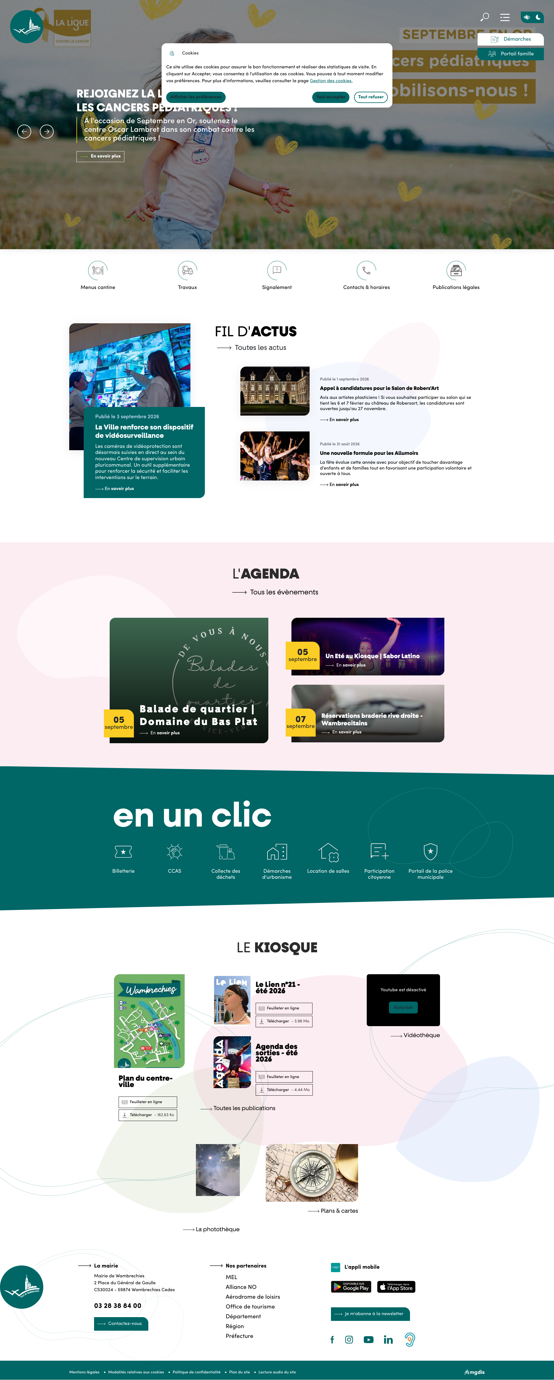 Aperçu du site