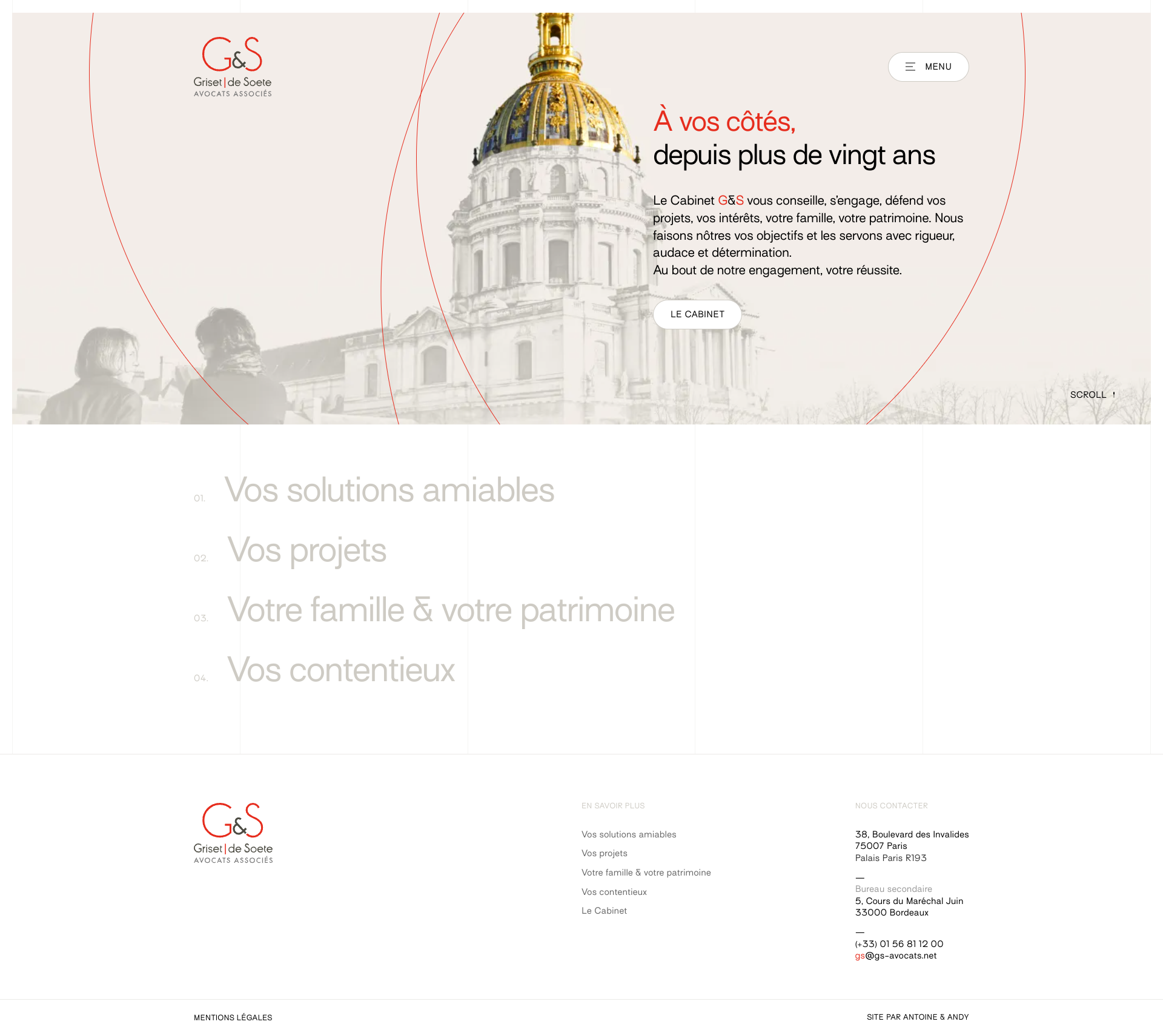 Aperçu du site