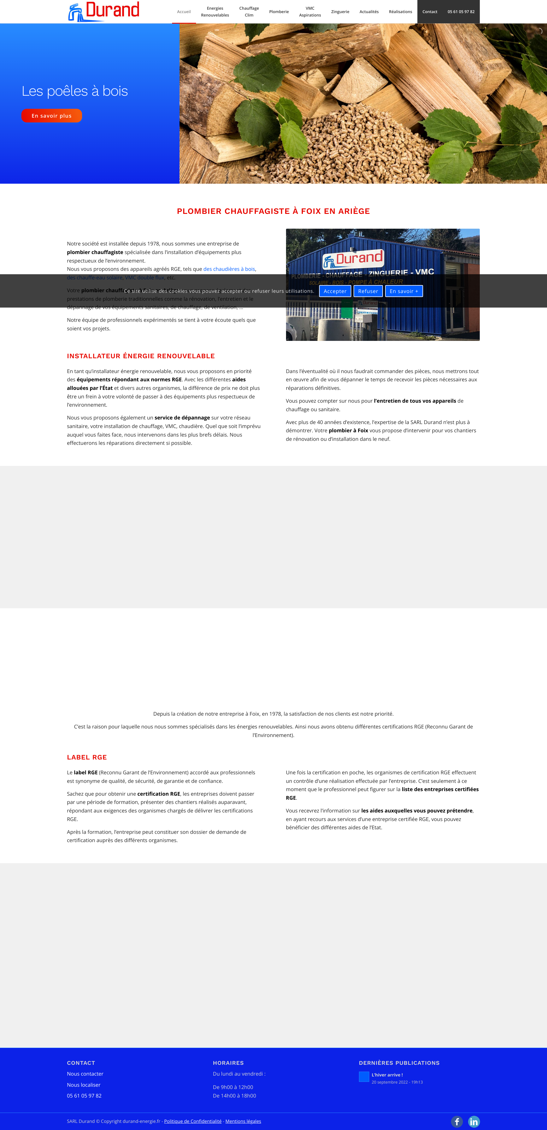 Aperçu du site